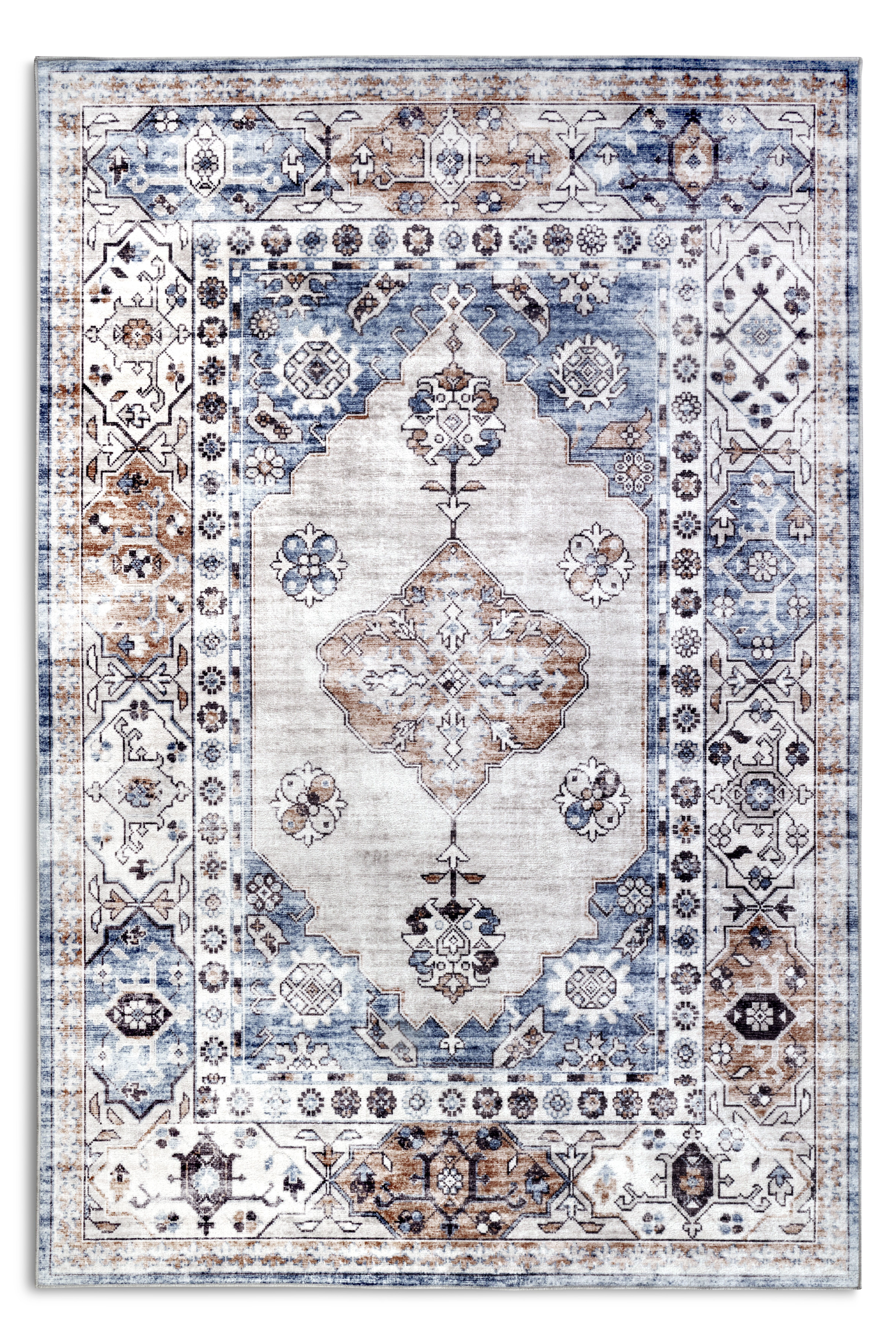 Mujkoberec Original, Kusový koberec Mujkoberec Original Asya 106046 Blue, Copper, 80x150, modrá, obývacia izba