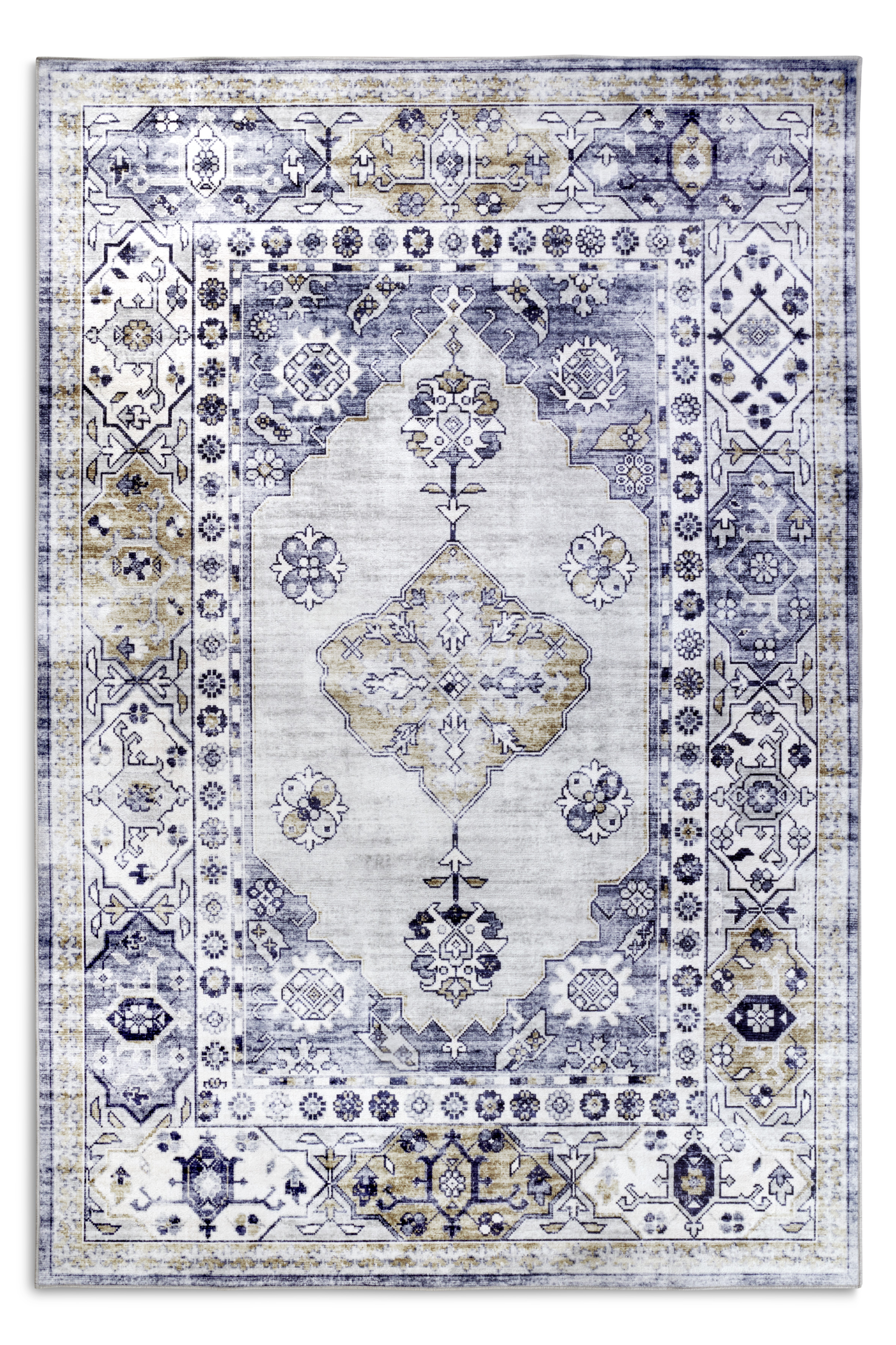 Mujkoberec Original, Kusový koberec Mujkoberec Original Asya 106047 Blue, Gold, 80x150, modrá, obývacia izba