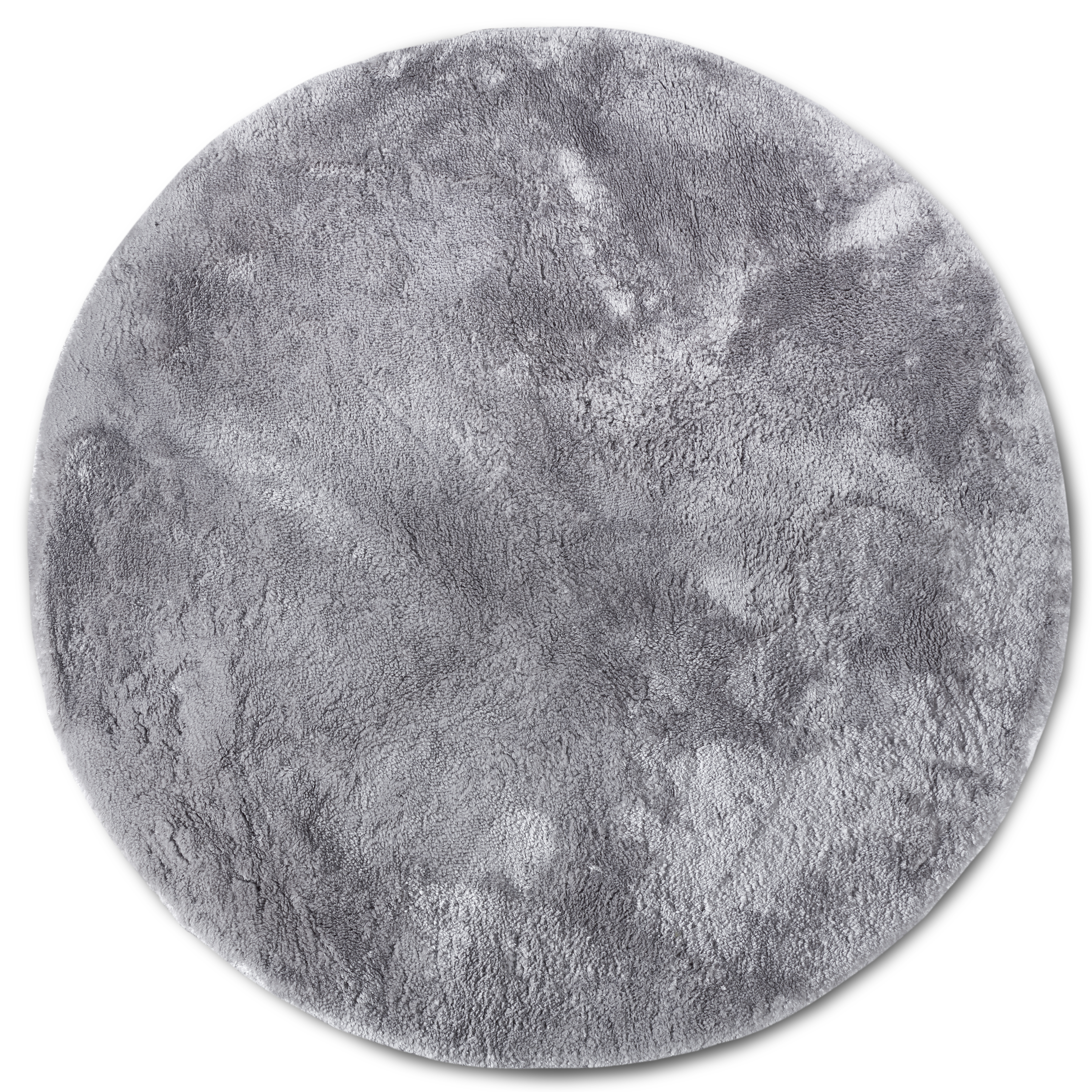 ELLE Decoration, Kusový koberec Cosy 106110 Silver kruh z kolekcie Elle, 160x160 (priemer) kruh, šedá, obývacia izba