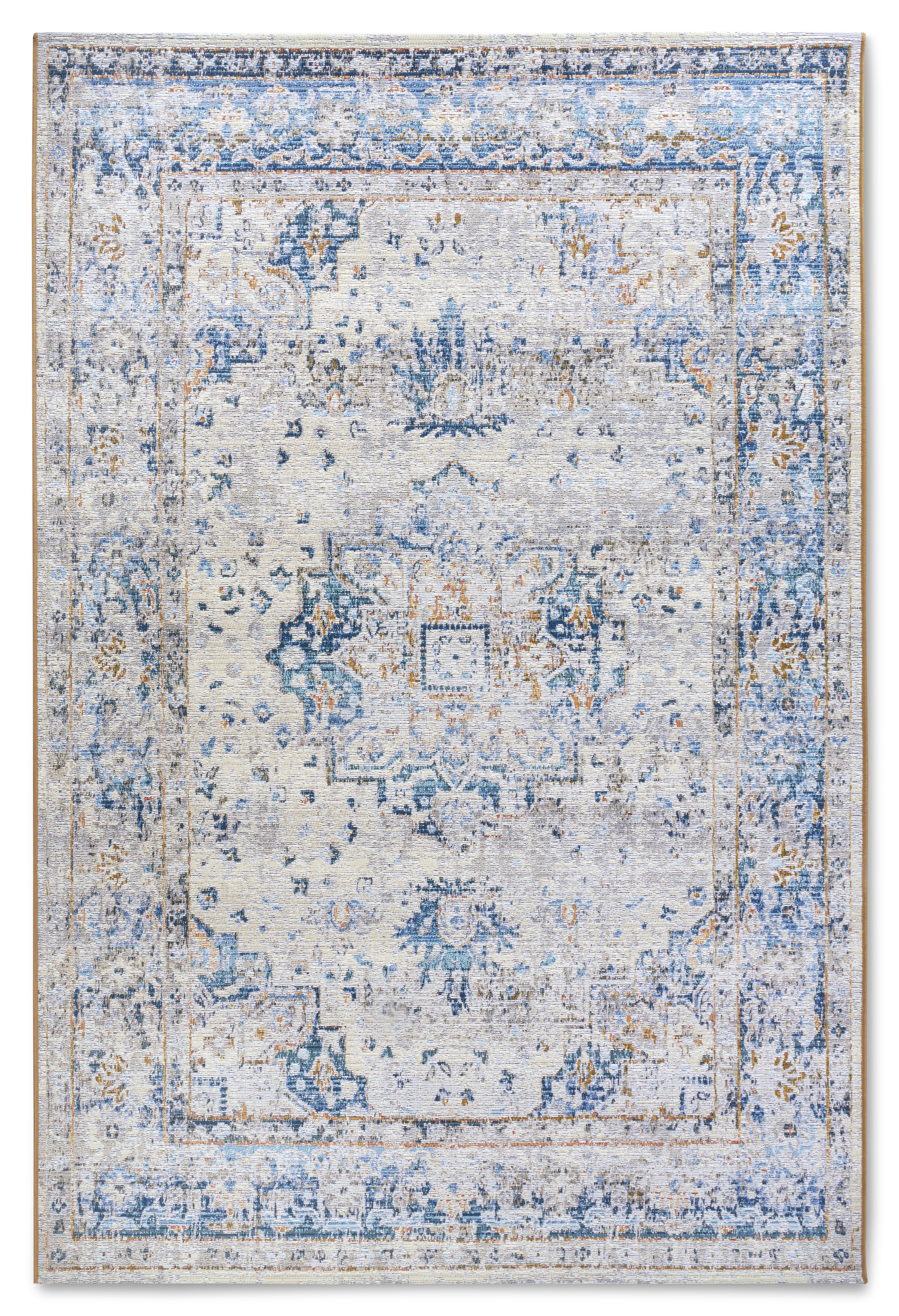 Villeroy & Boch, Kusový koberec Villeroy & Boch 106064 Cream, Blue – na von aj na doma, 160x235, modrá, chodba / predsieň