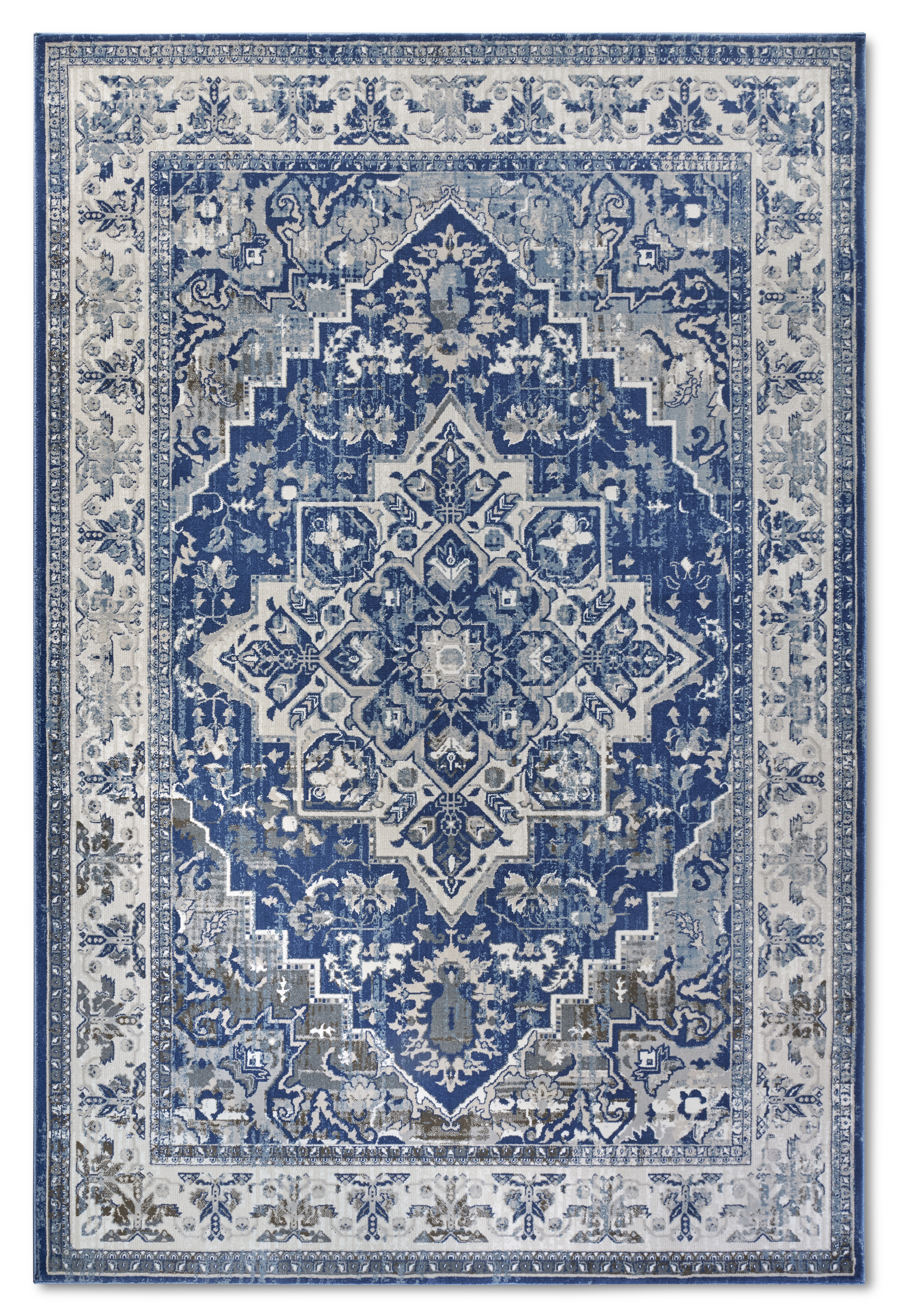 Villeroy & Boch, Kusový koberec Villeroy & Boch 106123 Blue, Cream, 120x170, modrá, obývacia izba
