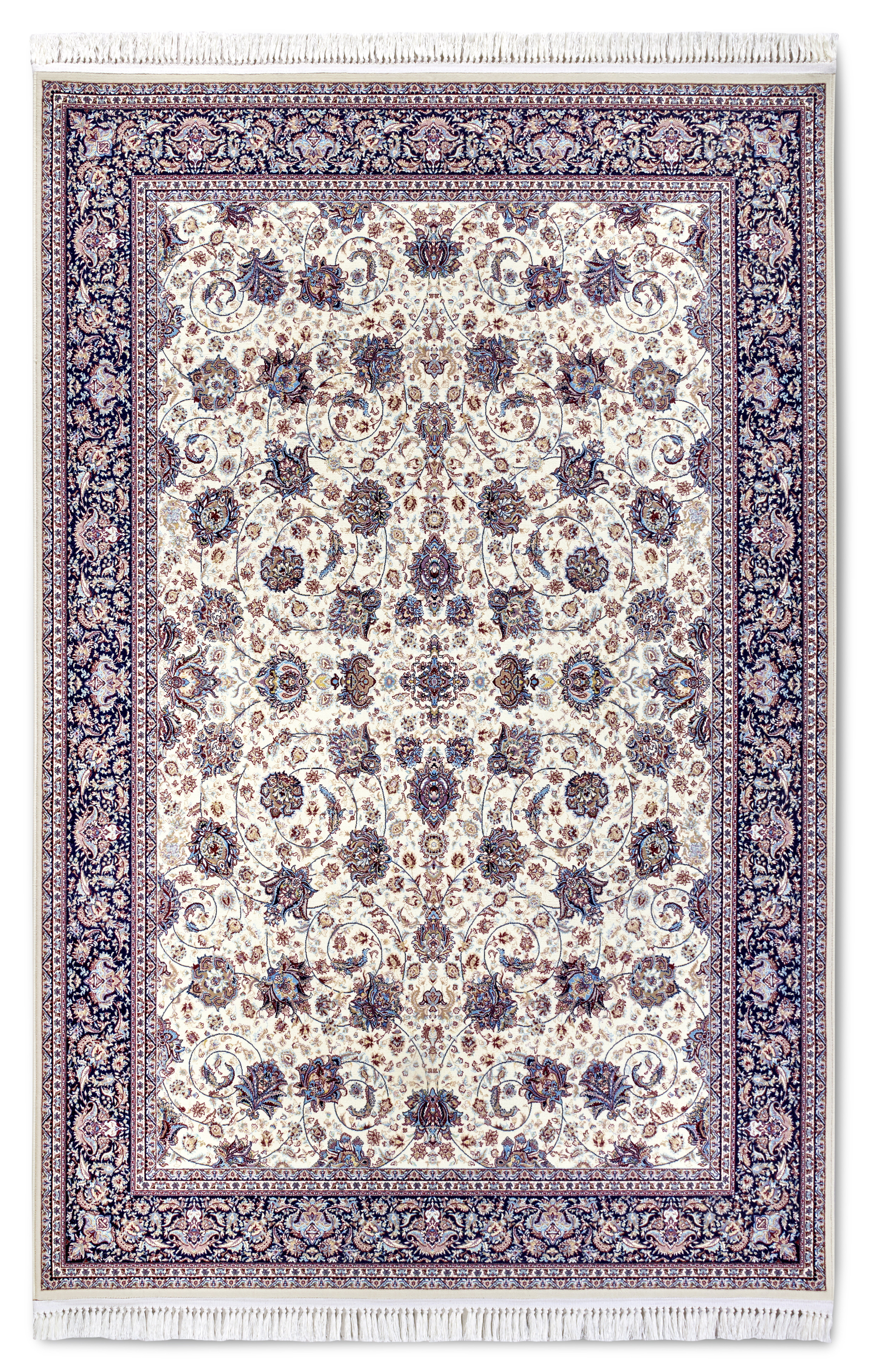 Villeroy & Boch, Kusový koberec Villeroy & Boch 106131 Cream, Blue, 128x190, modrá, obývacia izba