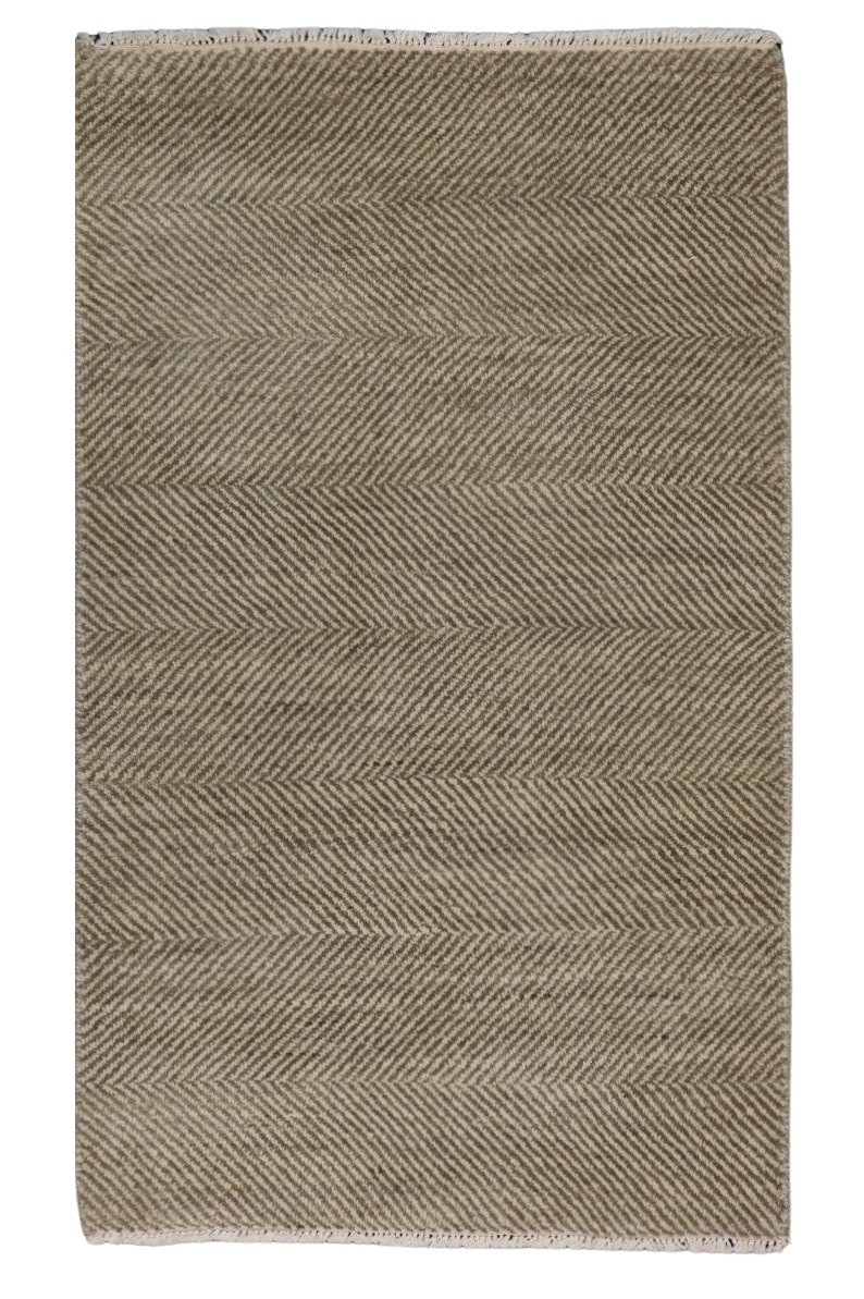 Mujkoberec Original, Ručne viazaný indický koberec Sirsa 1311 brown, 60x90, béžová, obývacia izba