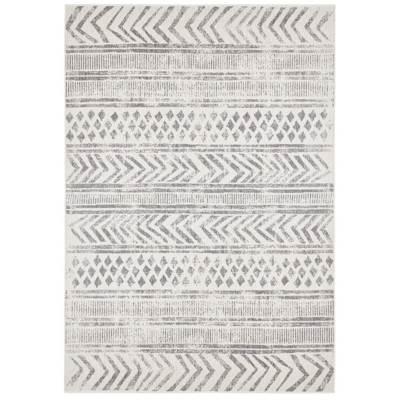Hanse Home, Kusový koberec Twin Supreme 103862 Grey / Cream – na von aj na doma, 200x290, šedá, chodba / predsieň