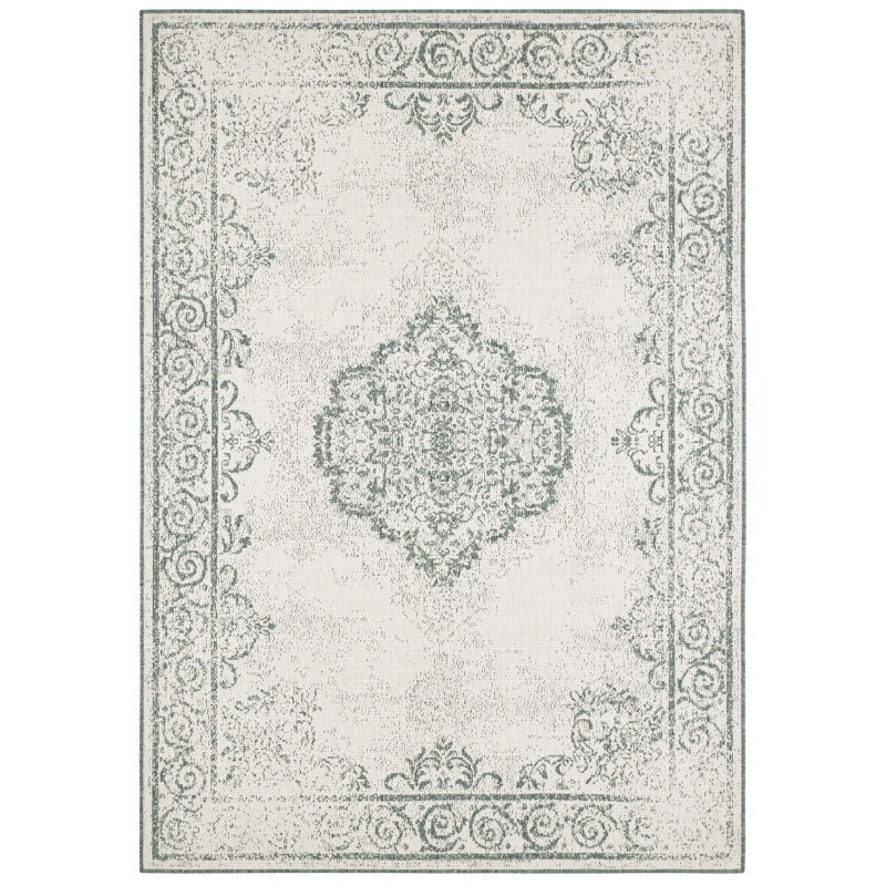 Hanse Home, Kusový koberec Twin Supreme 103869 Green / Cream – na von aj na doma, 80x150, zelená, chodba / predsieň