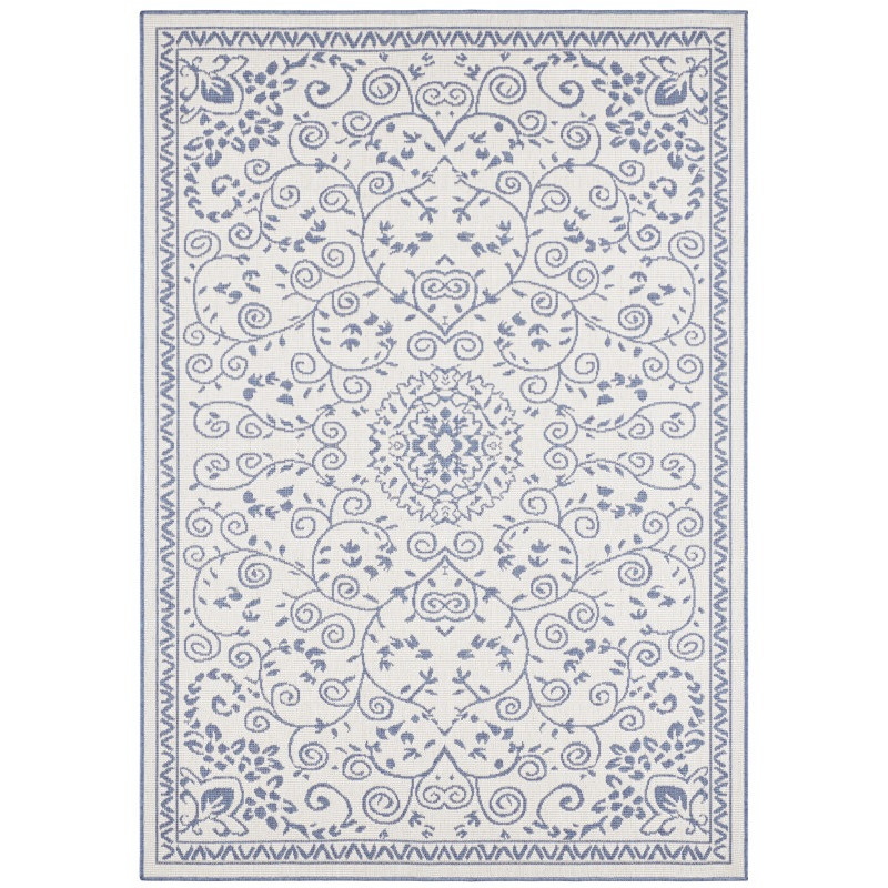 Hanse Home, Kusový koberec Twin Supreme 103867 Leyte Blue/Cream – na von aj na doma, 200x290, modrá, chodba / predsieň