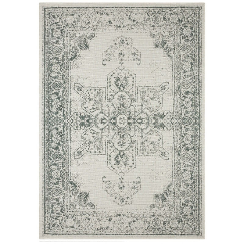 Hanse Home, Kusový koberec Twin Supreme 104139 Green / Cream – na von aj na doma, 200x290, zelená, chodba / predsieň