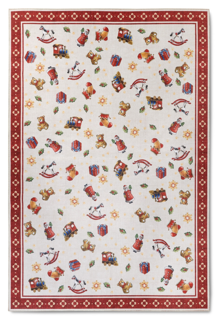 Villeroy & Boch, Kusový koberec Villeroy & Boch Toy's delight s potlačou 106192 Red, Multicolor, 160x230, červená, obývacia izba
