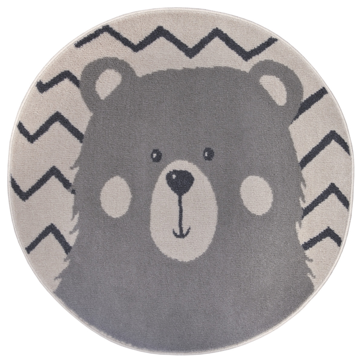 Hanse Home, Detský koberček Adventures 105964 Cream Grey kruh, 100x100 (priemer) kruh, šedá, detská izba