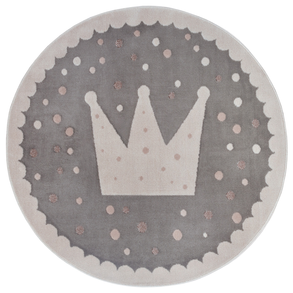 Hanse Home, Detský koberček Adventures 105969 Cream Grey kruh, 100x100 (priemer) kruh, šedá, detská izba