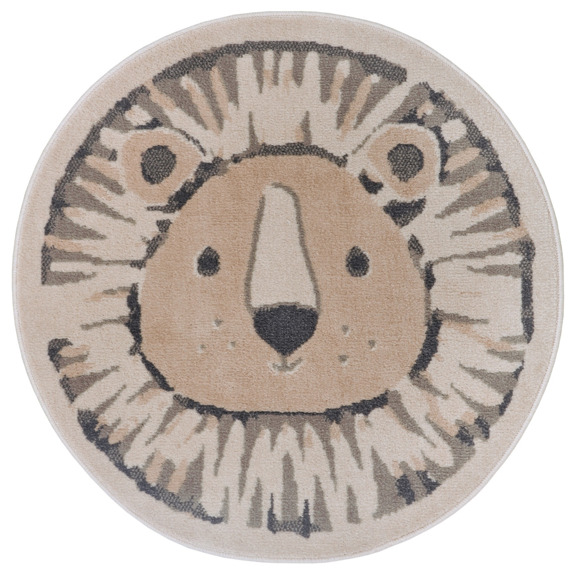 Hanse Home, Detský koberček Adventures 105966 Cream Grey kruh, 100x100 (priemer) kruh, šedá, detská izba