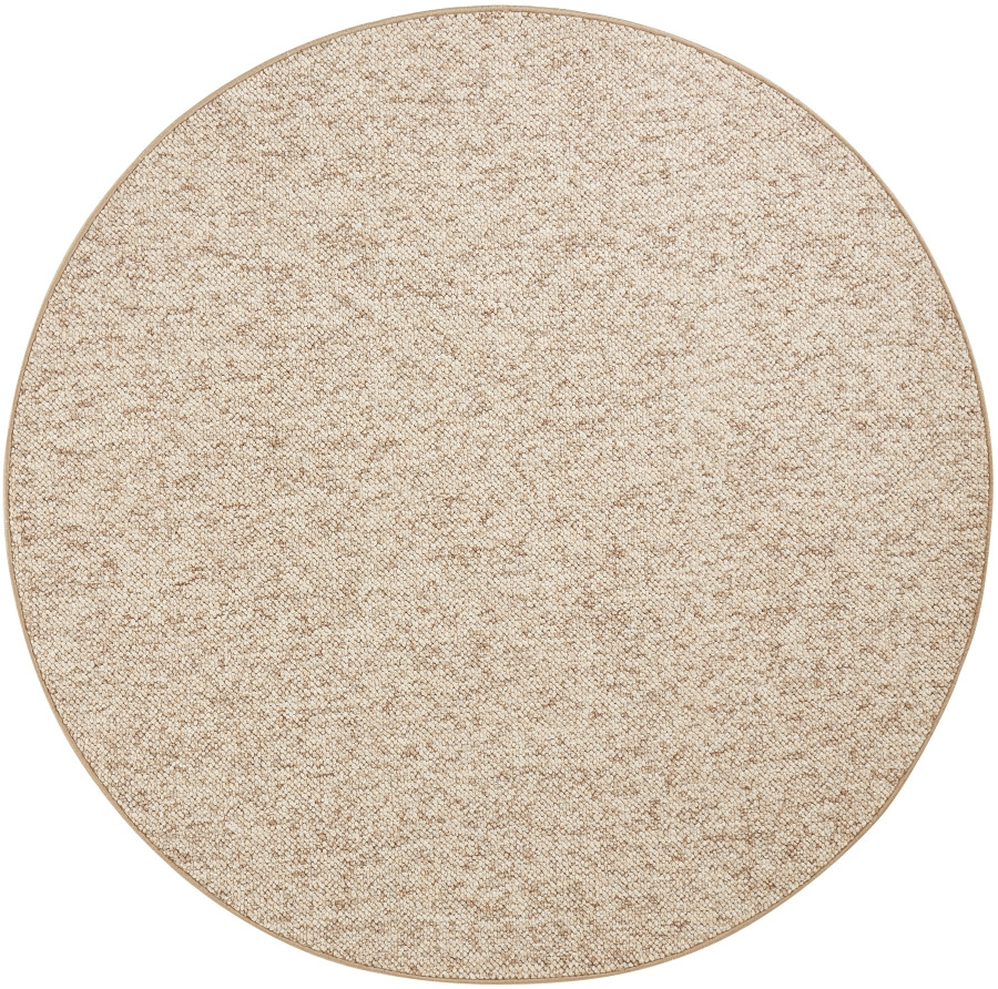 BT Carpet, Kusový koberec Wolly 102842 kruh, 200x200 (priemer) kruh, béžová, obývacia izba