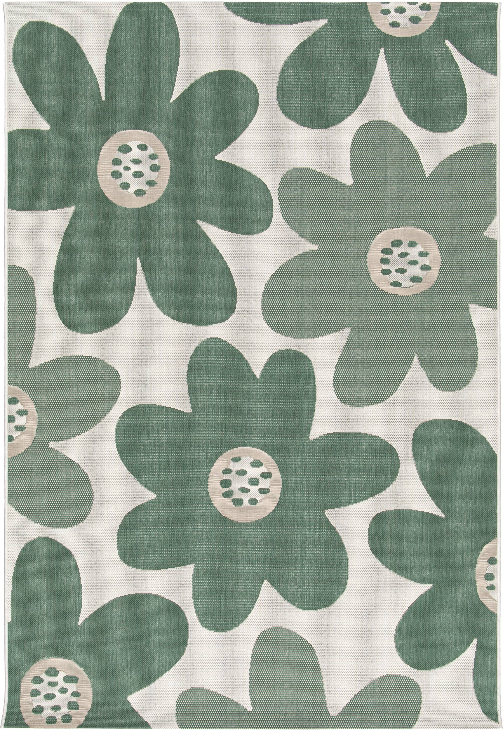 Balta, Kusový koberec Palma Natural 16823-460 - na von aj na doma, 120x170, zelená, chodba / predsieň