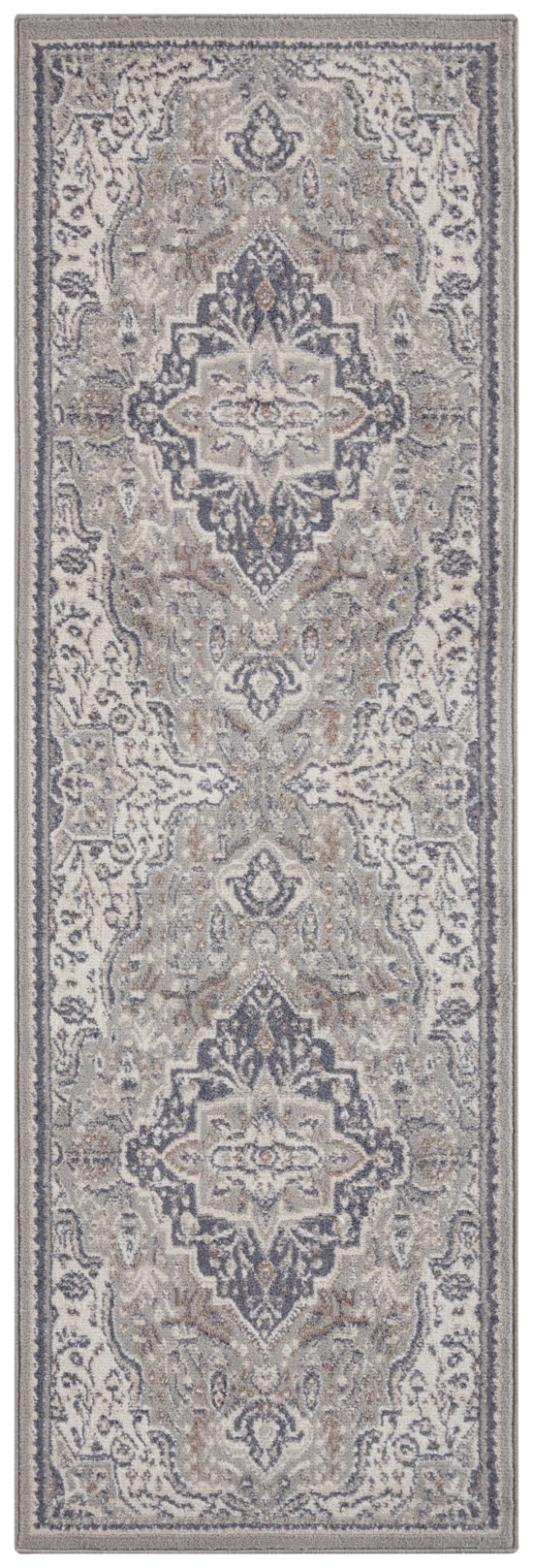 Hanse Home, Behúň Terrain 105604 Orken Grey Cream, 80x200, šedá, obývacia izba