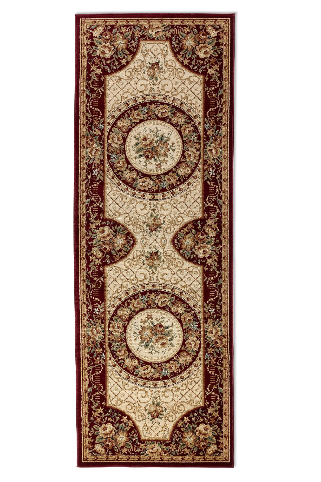 Hanse Home, Behúň Herat 105994 Red Cream, 80x240, červená, chodba / predsieň