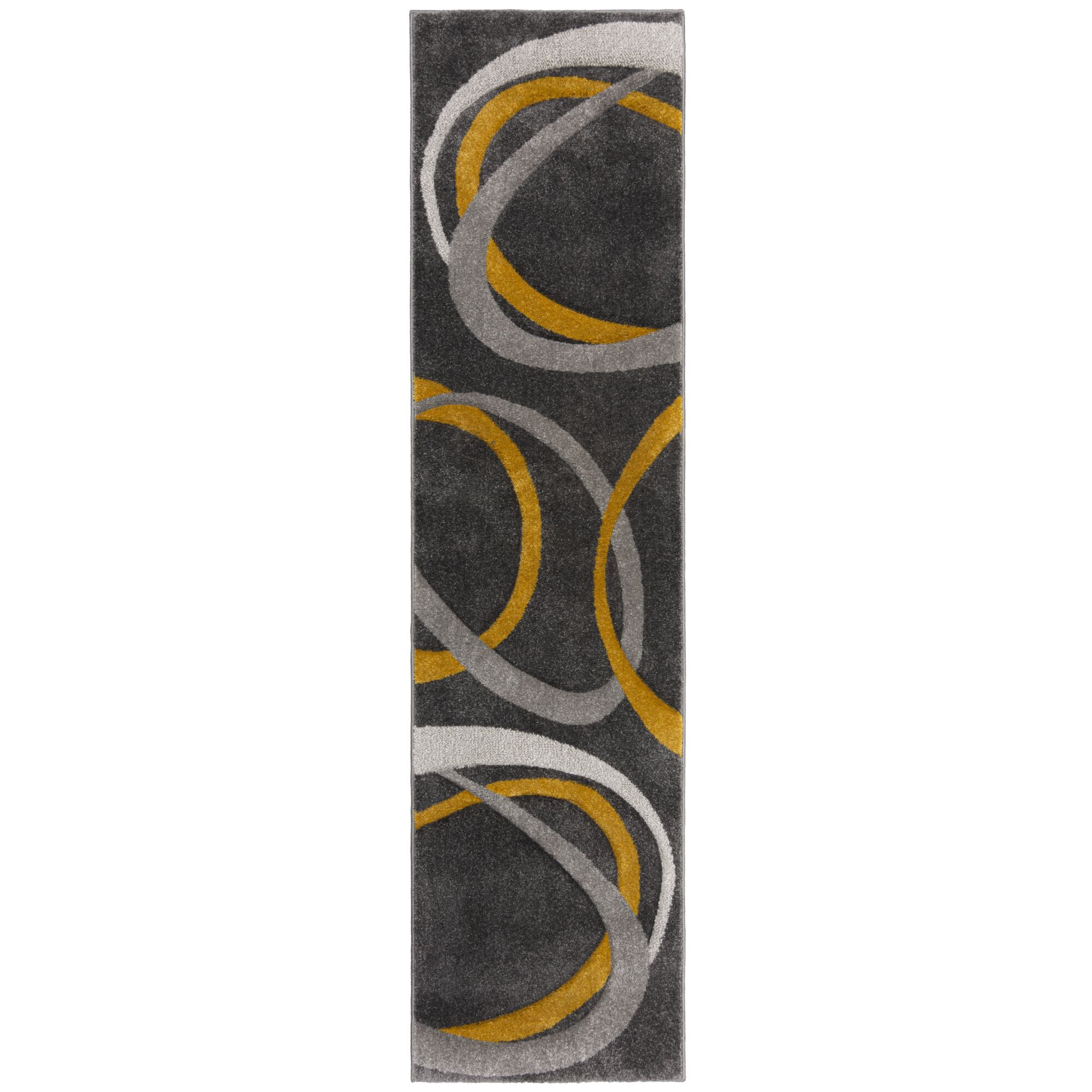 Flair Rugs, Behúň Hand Carved Elude Orb Ochre, 60x230, žltá, kancelária
