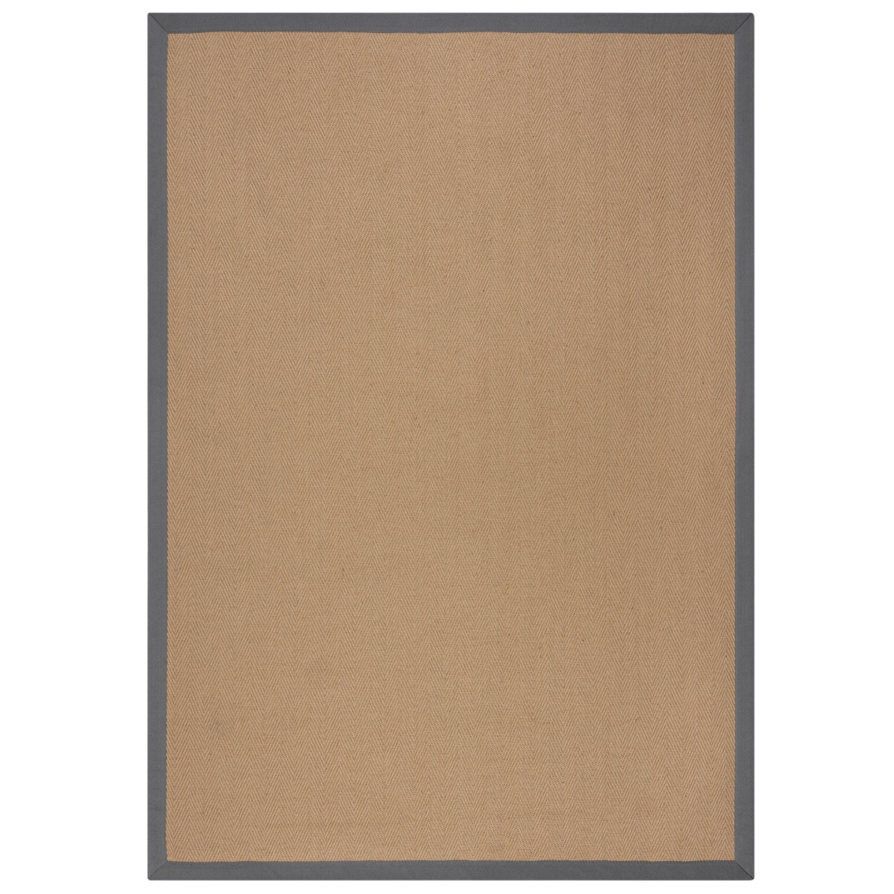 Flair Rugs, Kusový koberec Herringbone Border Kira Grey, 120x170, béžová, chodba / predsieň