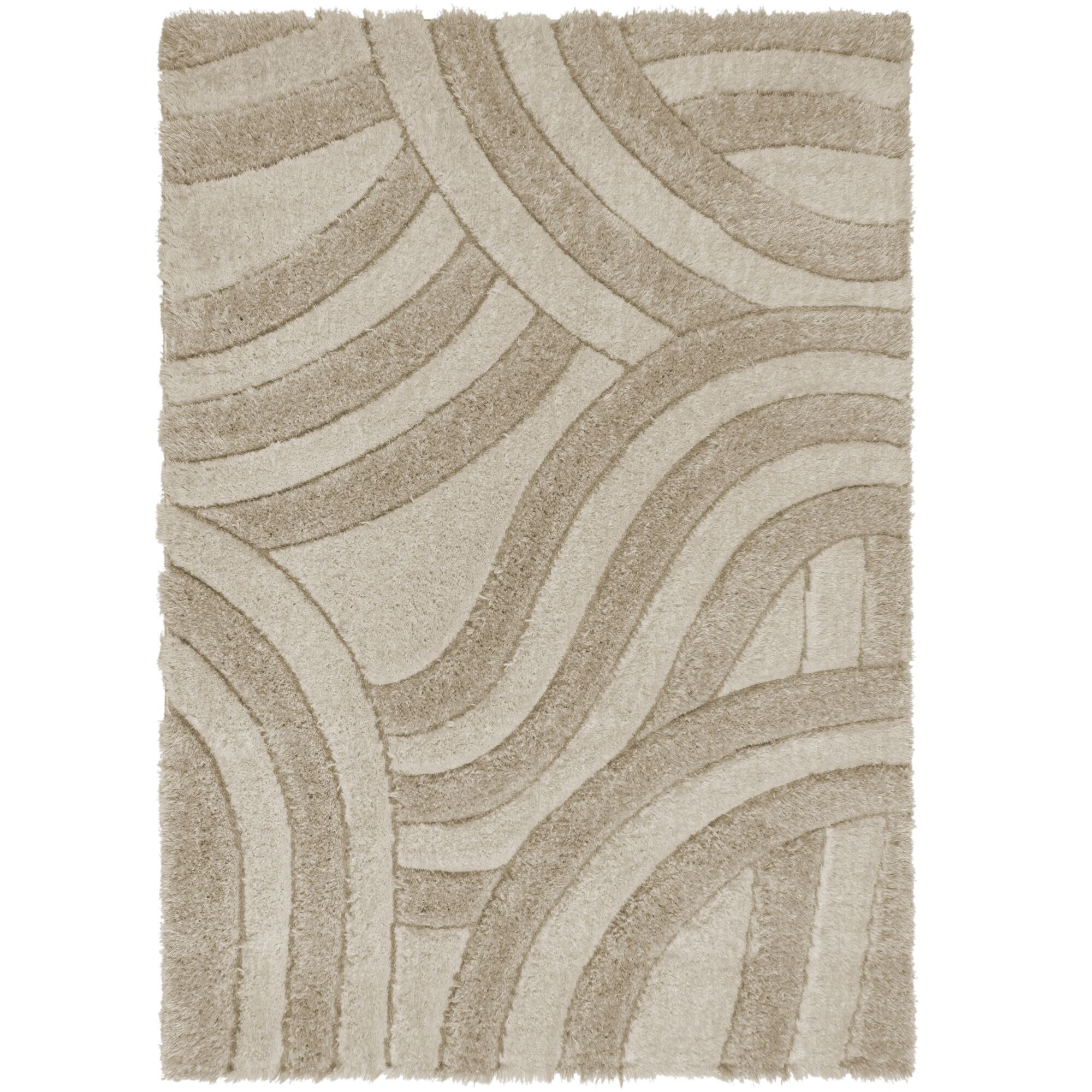 Flair Rugs, Kusový koberec Indulgence Velvet Carved Natural, 80x150, béžová, obývacia izba