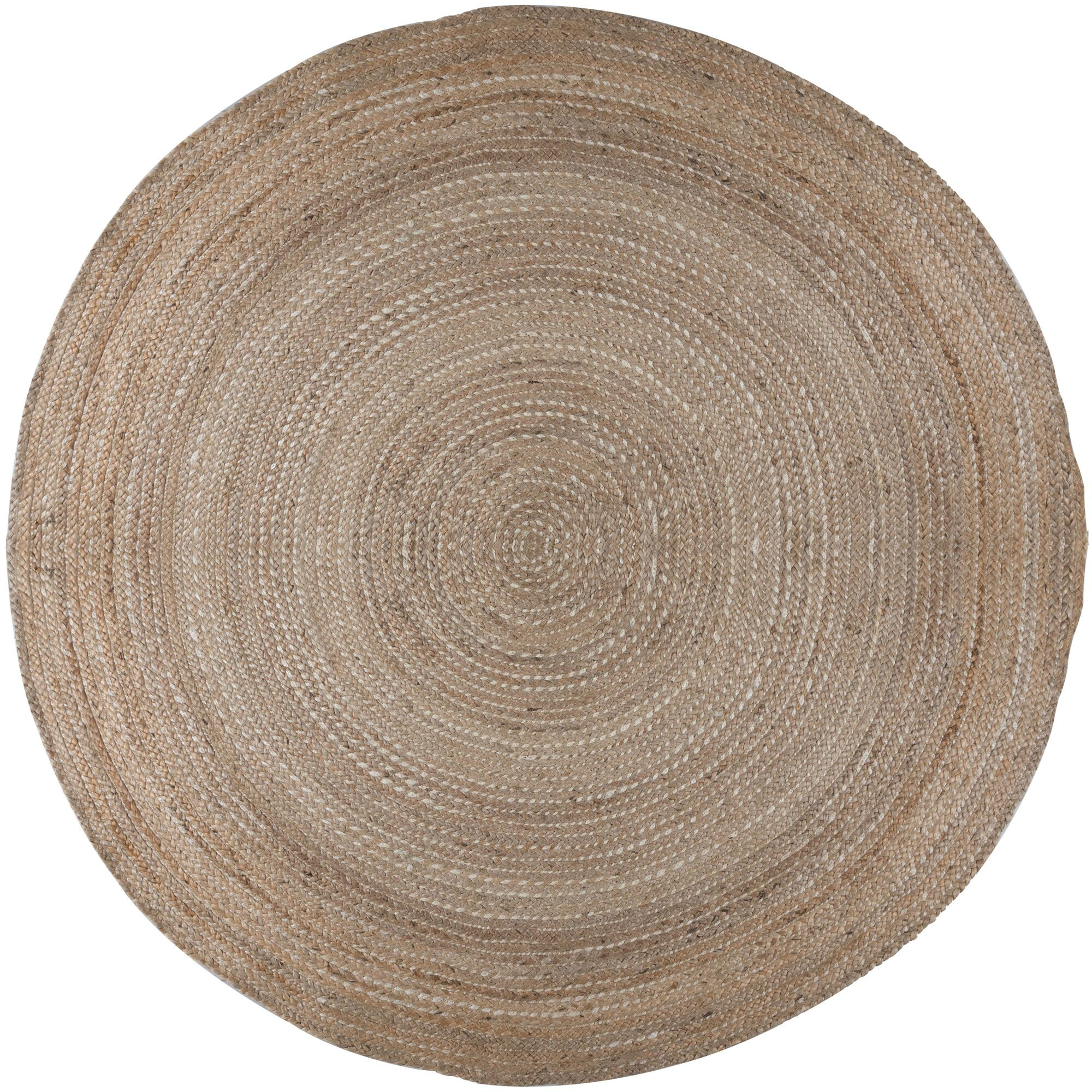Flair Rugs, Kusový koberec Capri Jute Natural kruh, 180x180 (priemer) kruh, béžová, chodba / predsieň
