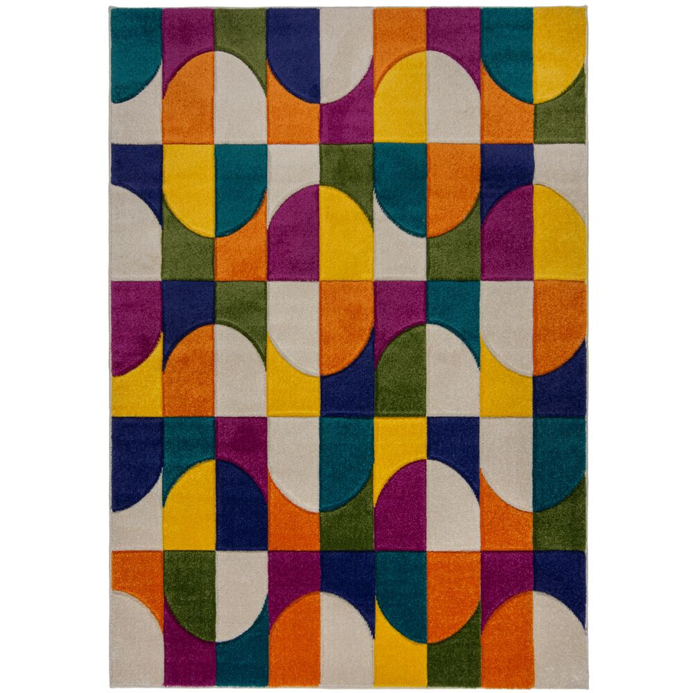 Flair Rugs, Kusový koberec Spectrum Chacha Multi, 80x150, viacfarebná, obývacia izba