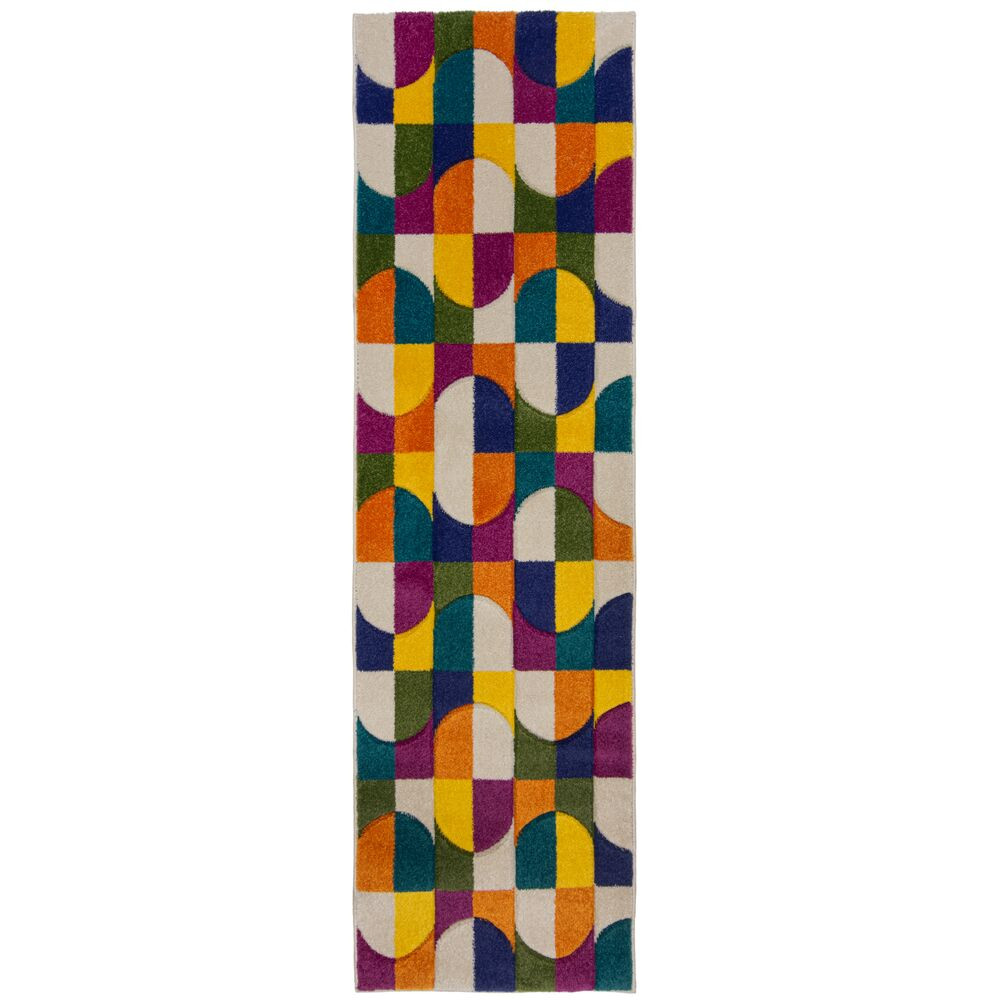 Flair Rugs, Behúň Spectrum Chacha Multi, 66x300, viacfarebná, chodba / predsieň