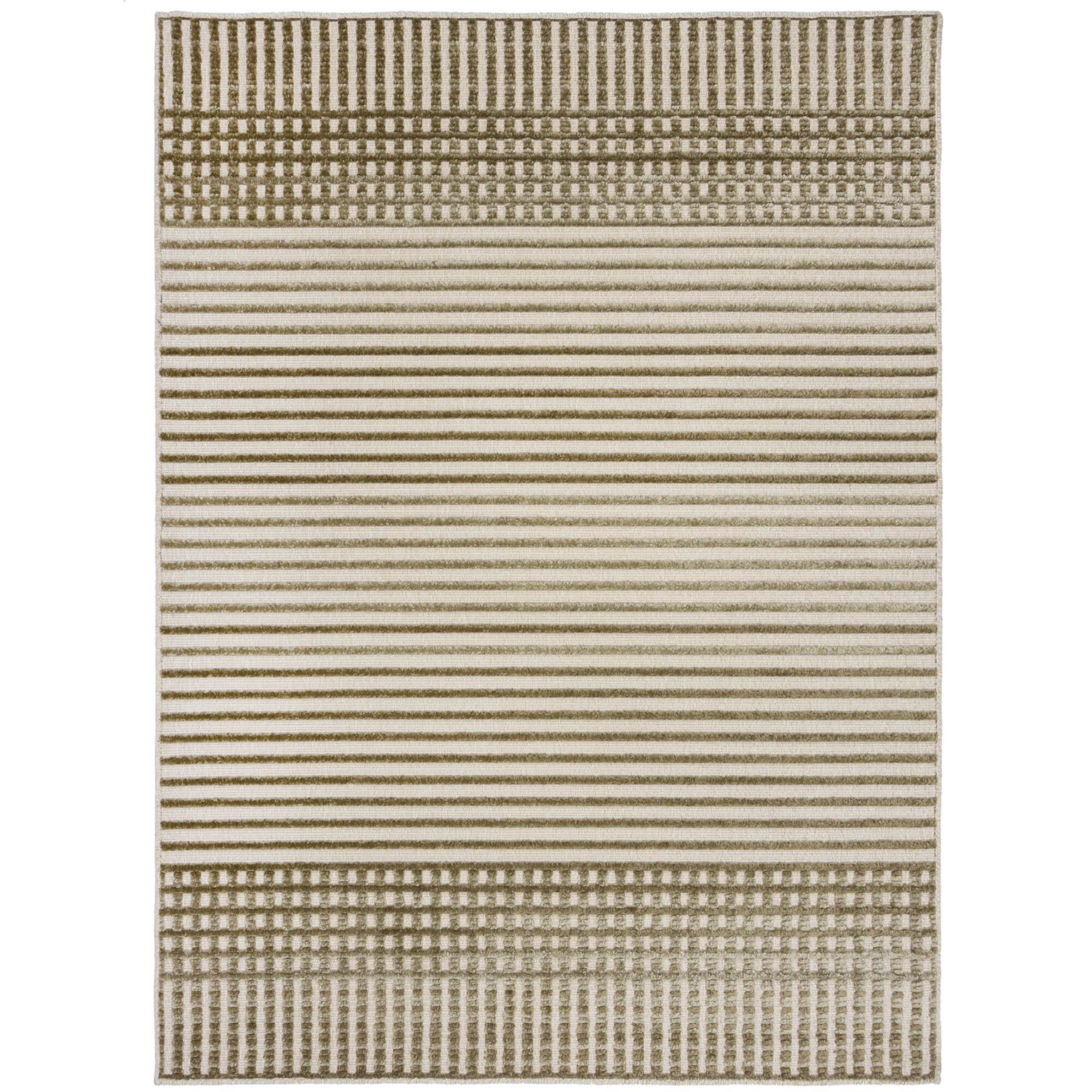 Flair Rugs, Kusový koberec Verve Elton Stripe Green, 80x160, zelená, chodba / predsieň