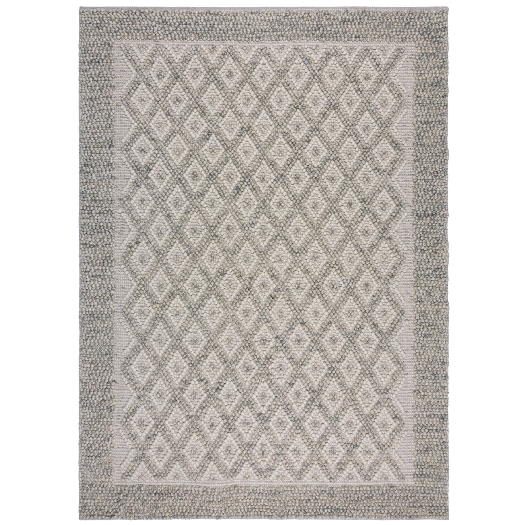 Flair Rugs, Ručne tkaný kusový koberec Minerals Diamond Grey, 80x150, šedá, chodba / predsieň