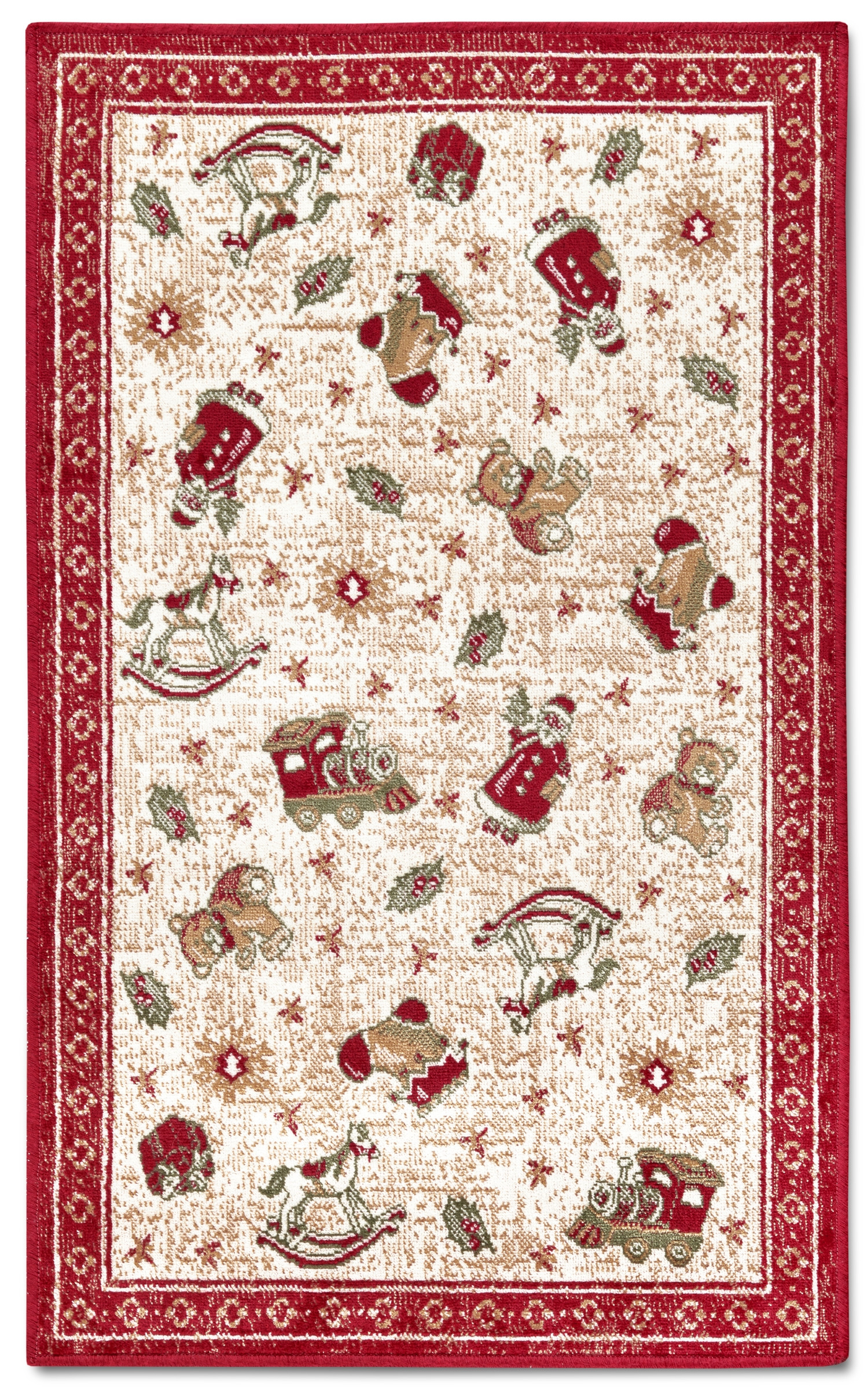 Villeroy & Boch, Kusový koberec Villeroy & Boch Toy's delight so strihaným vlasom 106217 Red, Multicolor, 50x80, červená, obývacia izba