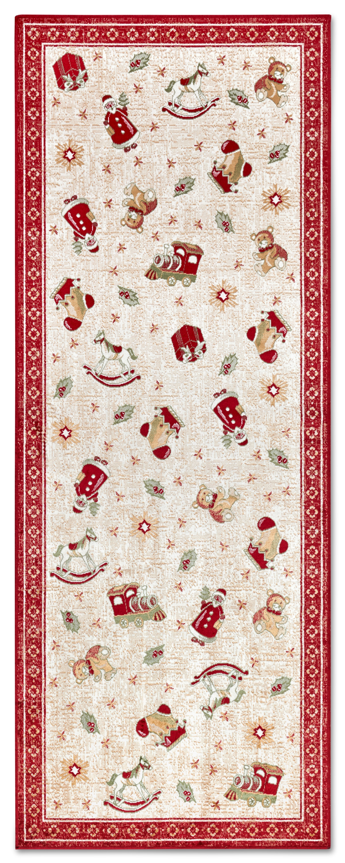Villeroy & Boch, Behúň Villeroy & Boch Toy's delight so strihaným vlasom 106217 Red, Multicolor, 80x200, červená, obývacia izba