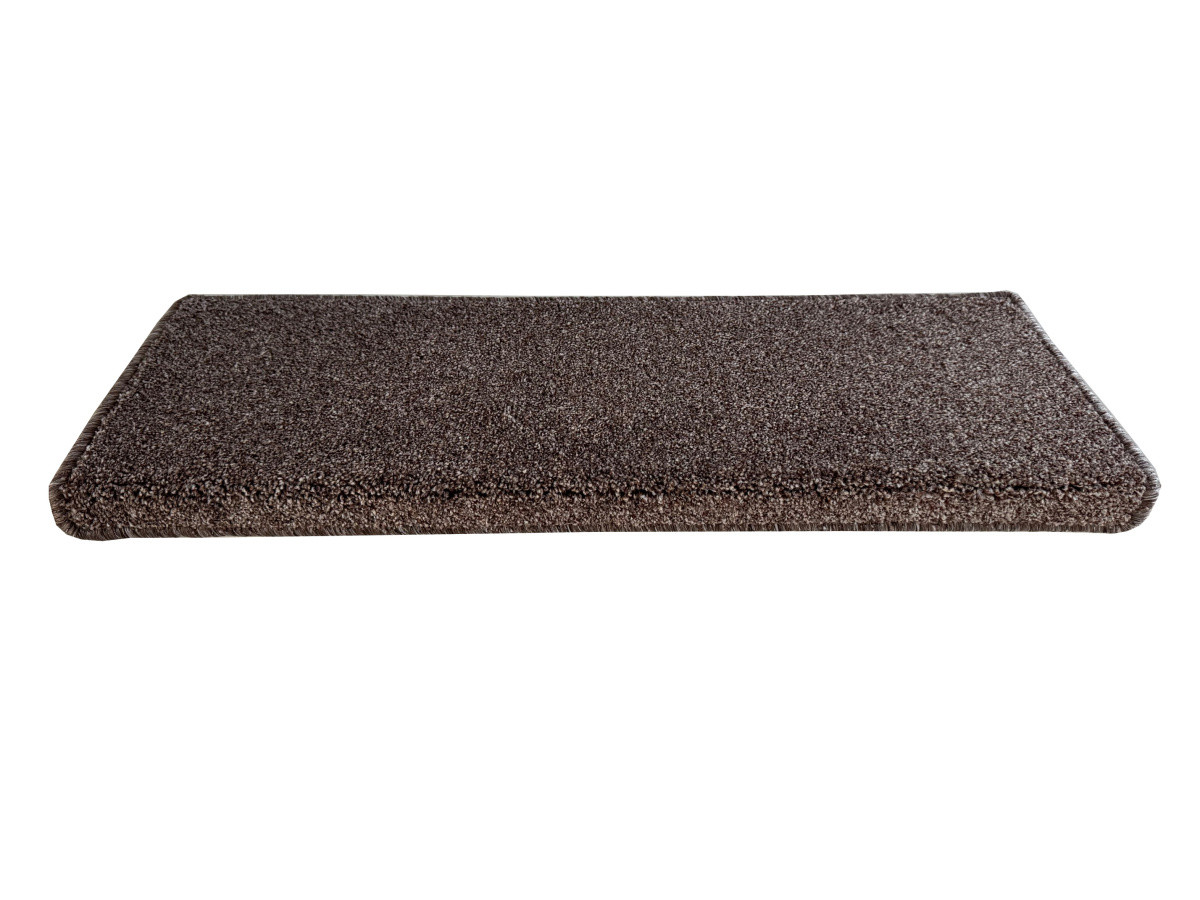 Vopi Nášľapy na schody Apollo Soft hnedý obdĺžnik - 24x65 obdĺžnik (rozmer vrátane ohybu)