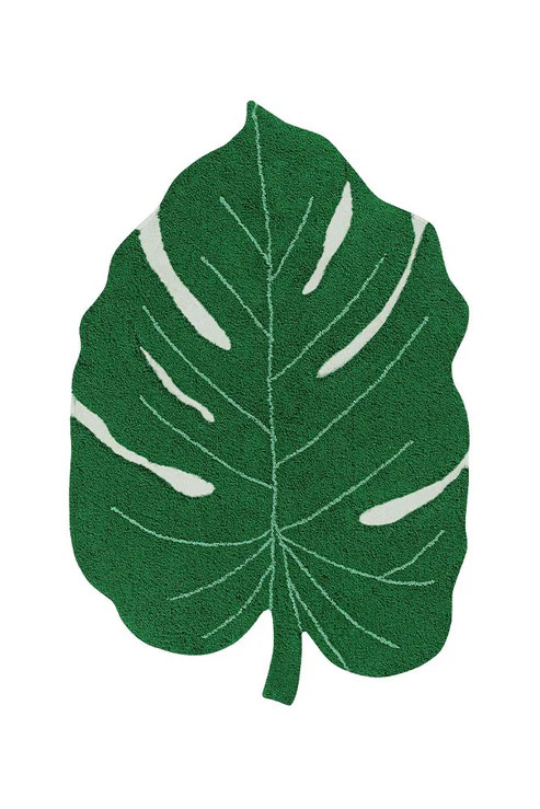 Lorena Canals, Pre zvieratá: Prateľný koberec Monstera Leaf, 120x180, zelená, chodba / predsieň
