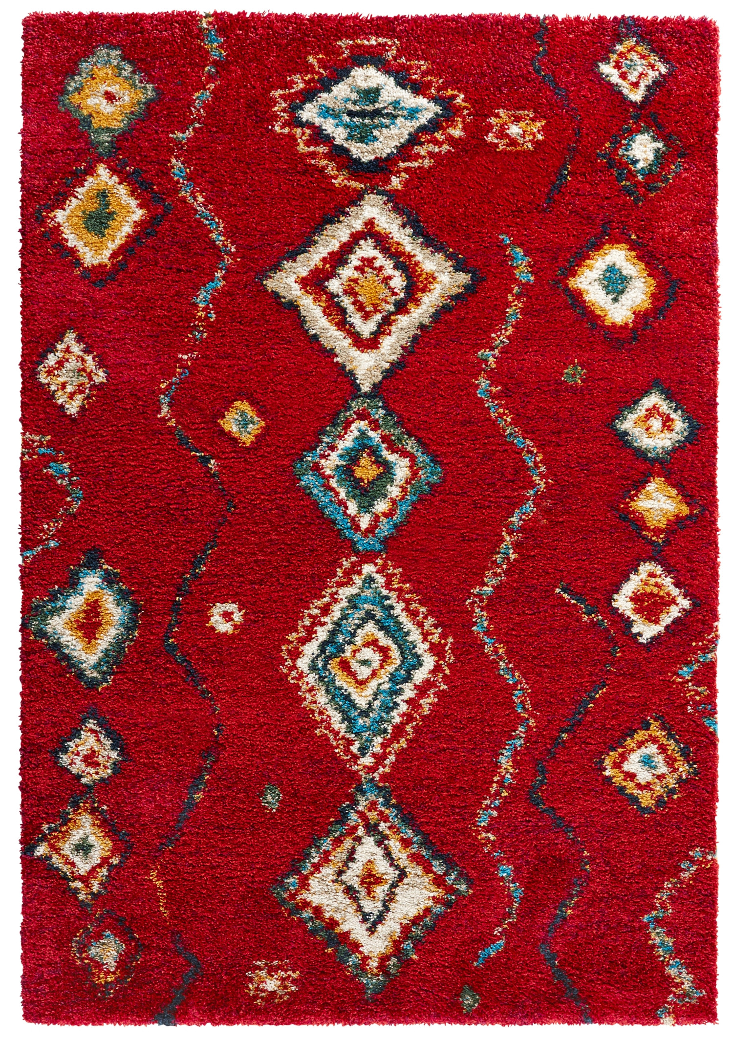 Hanse Home, Kusový koberec Nomadic 102692 Geometric Rot, 80x150, červená, obývacia izba