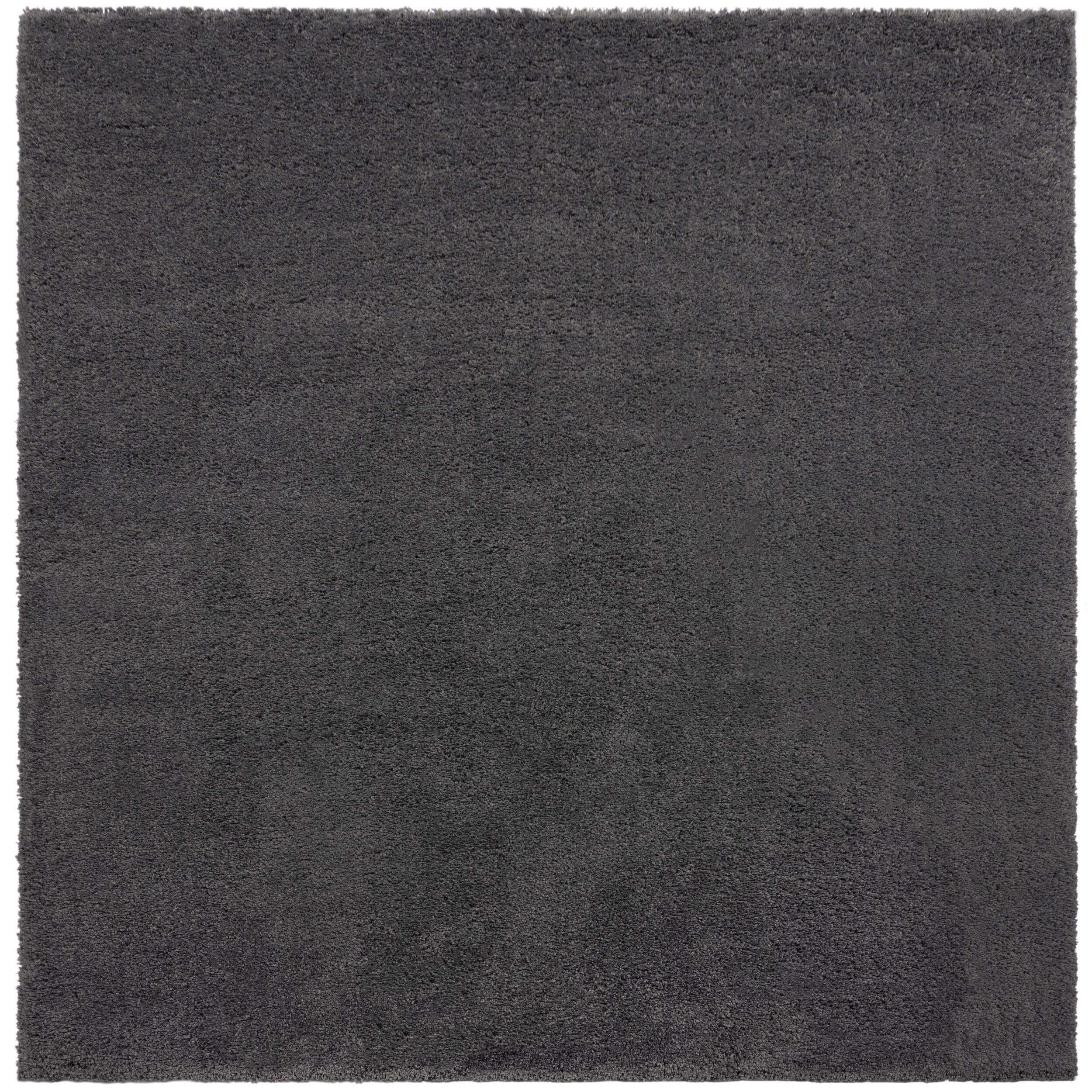 Flair Rugs, Kusový koberec Shaggy Teddy Charcoal štvorec, 200x200, šedá, detská izba