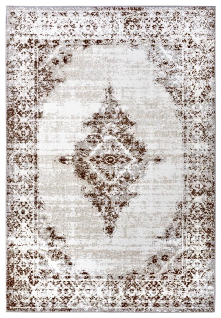 Hanse Home, Kusový koberec Shine 105917 Retro Cream Brown, 120x170, hnedá, obývacia izba