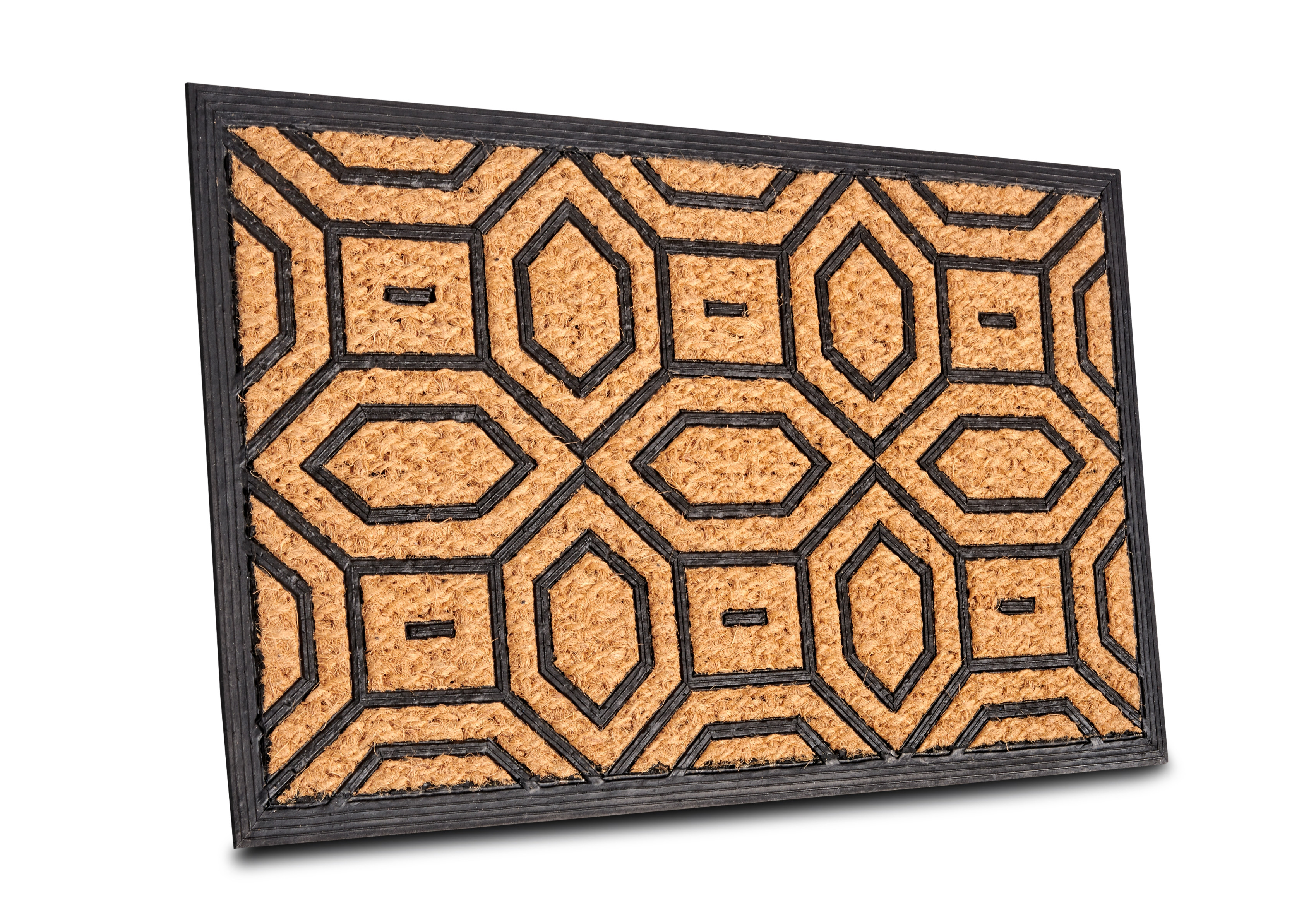 Hanse Home, Rohožka Diamonds 105932 - na von aj na doma, 45x75, hnedá, chodba / predsieň