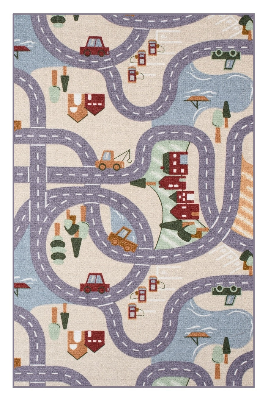 Vopi, Detský kusový koberec Scanroad 39, 80x150, viacfarebná, detská izba