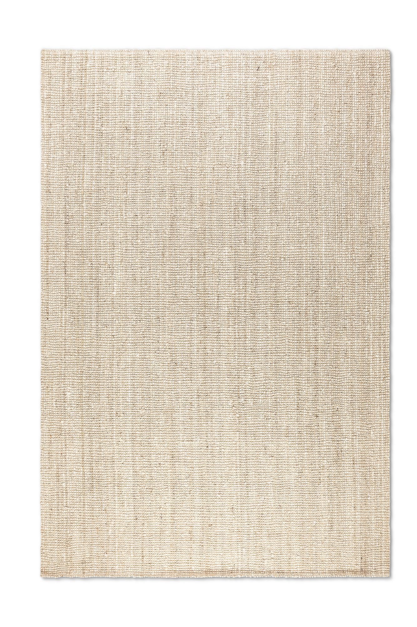 Hanse Home, Kusový koberec Bouclé Jute 105973 Ivory White, 60x90, béžová, chodba / predsieň