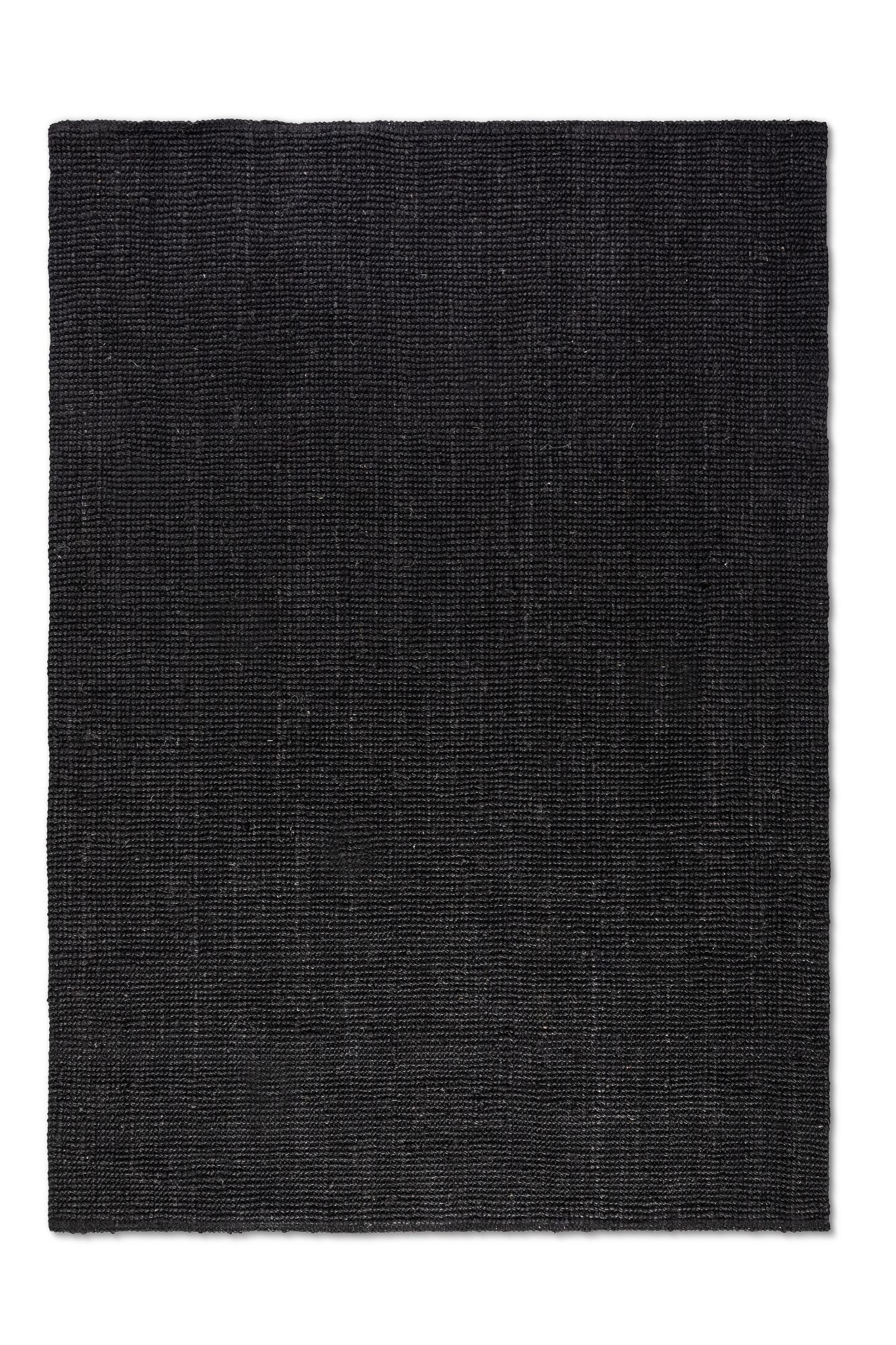 Hanse Home, Kusový koberec Bouclé Jute 105976 Black, 60x90, čierna, chodba / predsieň