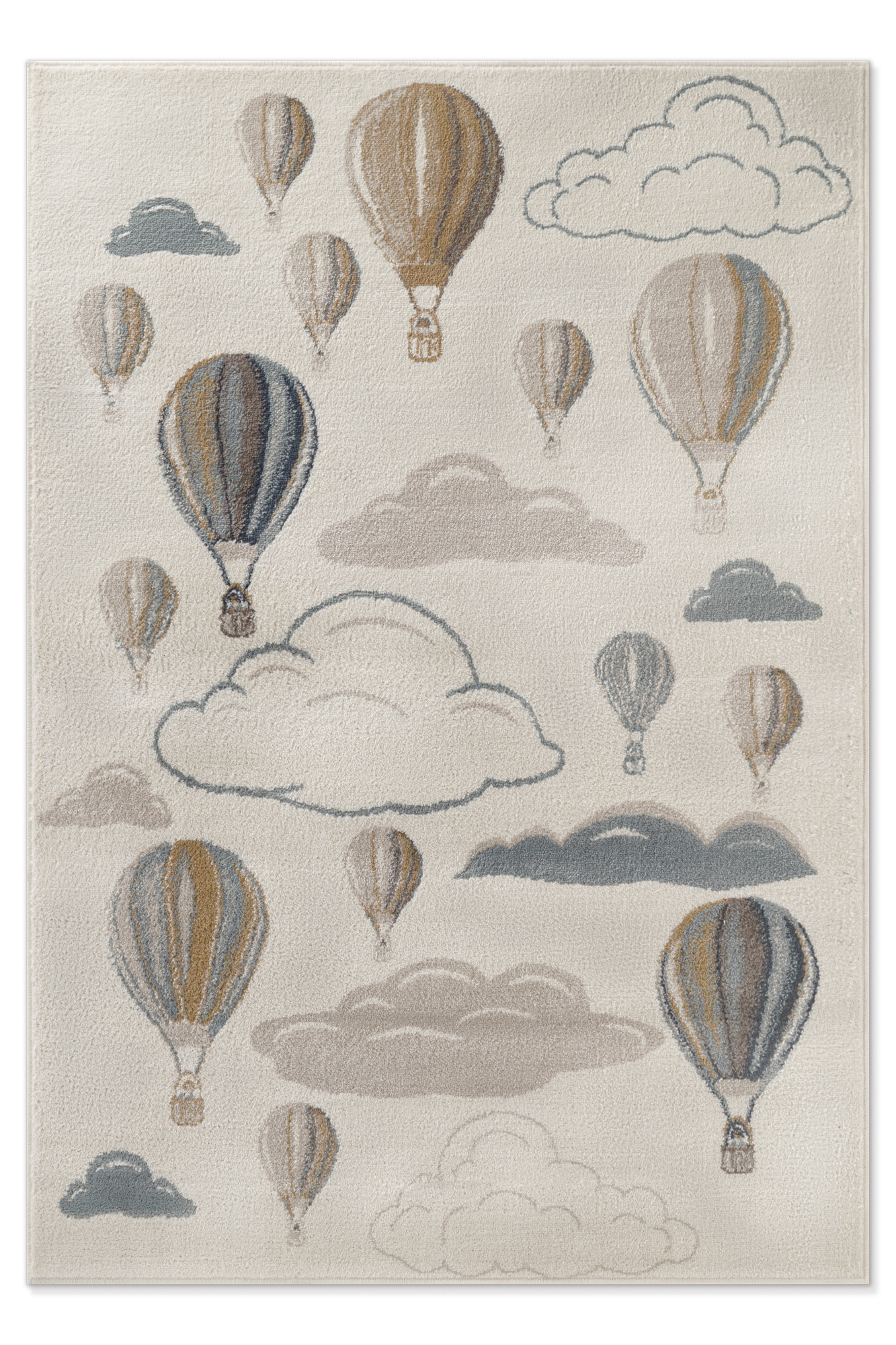 Hanse Home, Detský koberček Adventures 106209 Cream Multicolor, 160x235, biela, detská izba