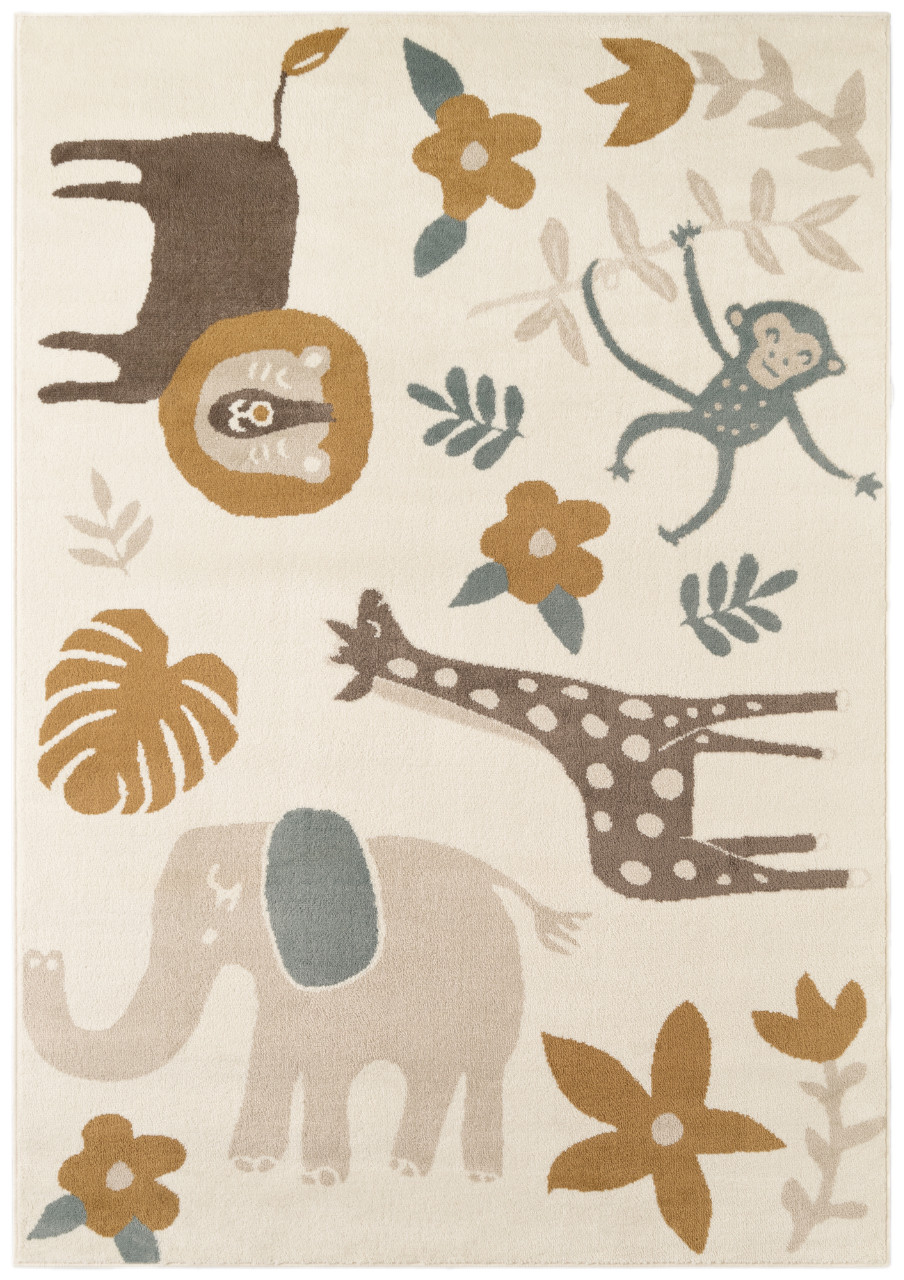 Hanse Home, Detský koberček Adventures 106213 Cream Multicolor, 160x235, biela, detská izba
