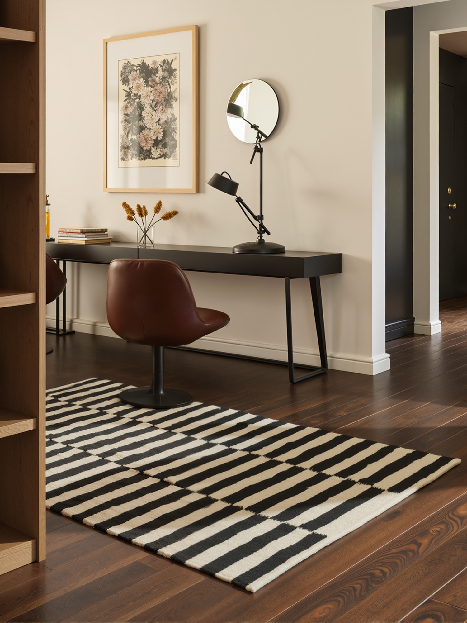 Hanse Home, Kusový koberec Donna 106207 Black White, 200x300, čiernobiela, obývacia izba