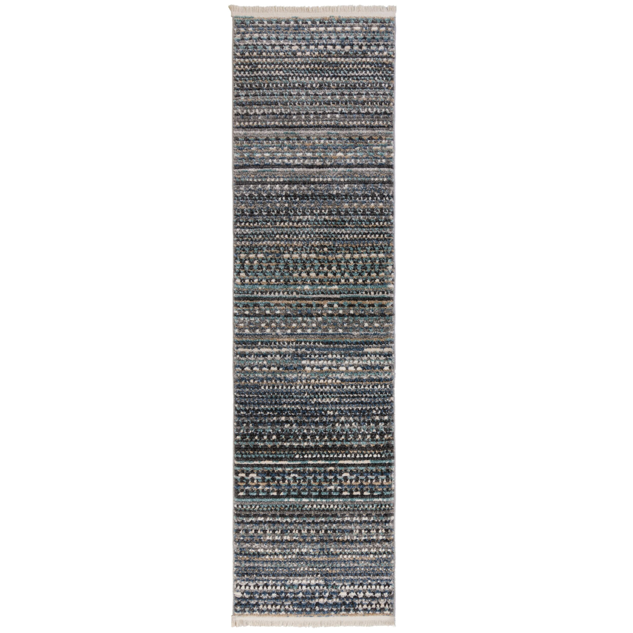 Flair Rugs, Behúň Santiago Camino Blue, 66x300, modrá, obývacia izba