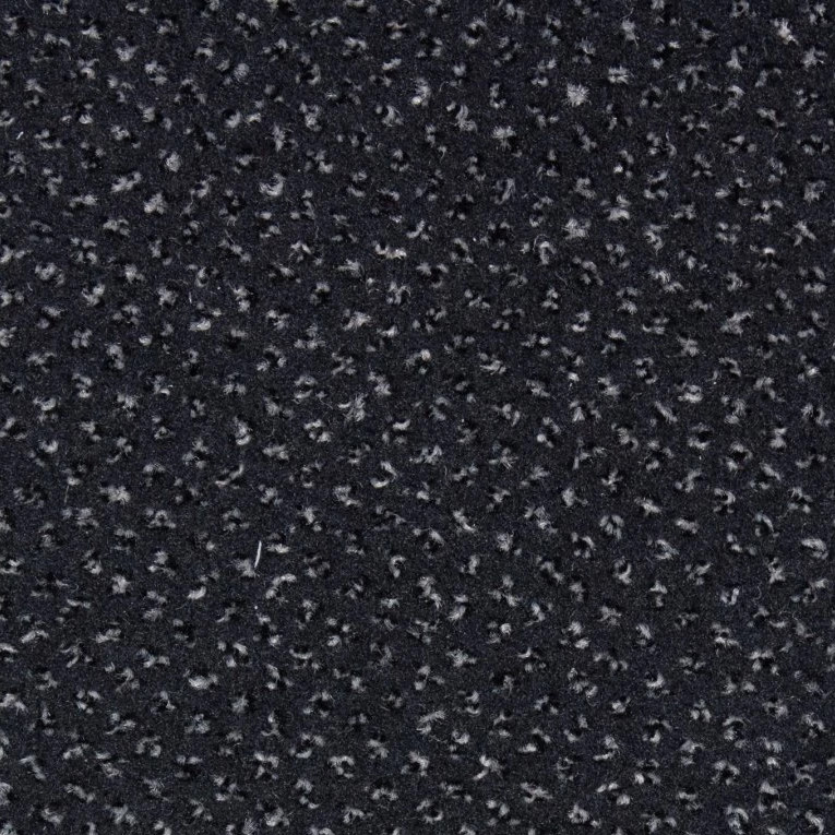 Betap, Metrážny koberec Saturnus 78, záťažový, na mieru, šíře 4m, čierna, ab (mriežka), chodba / predsieň