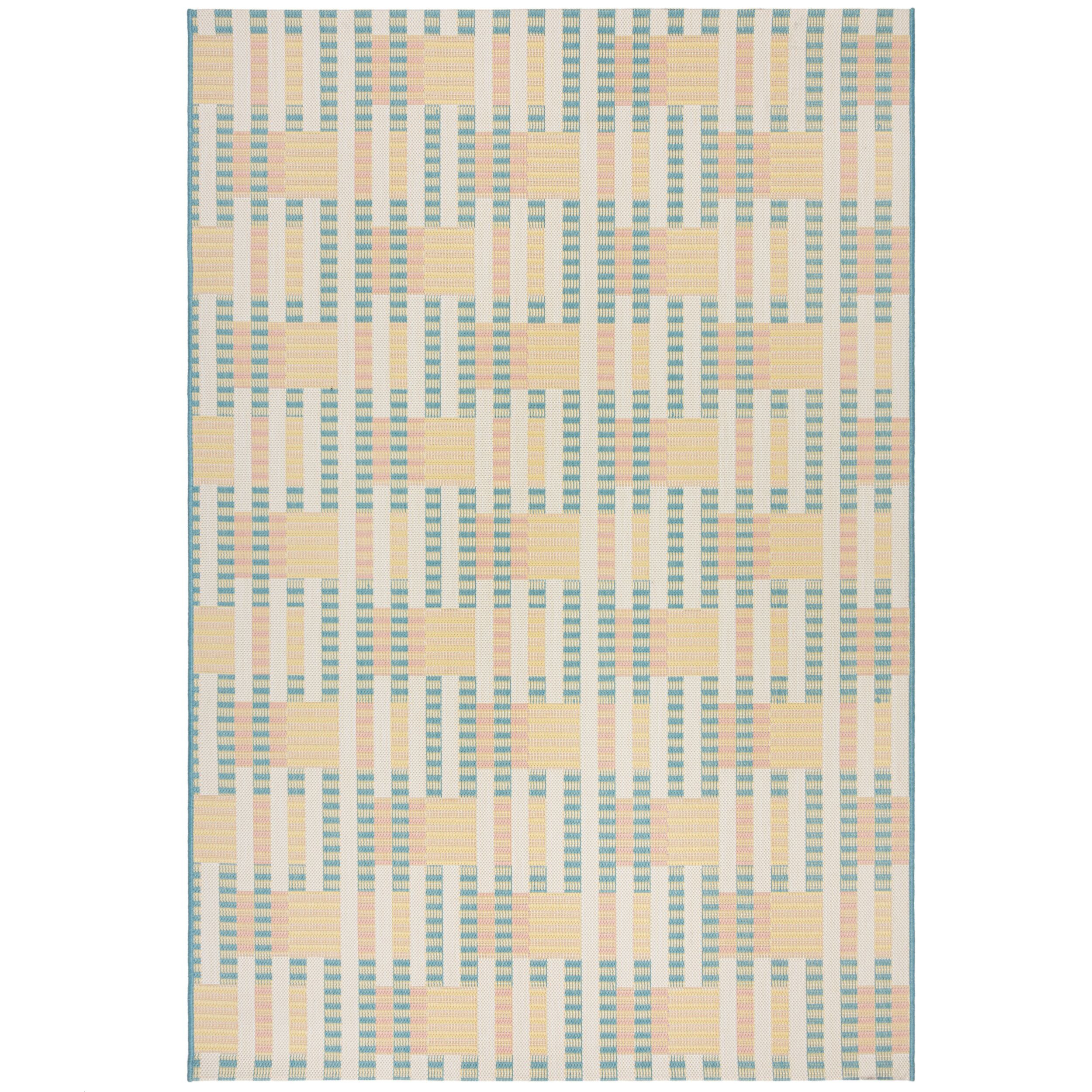Flair Rugs, Kusový koberec Marseille Villa Check Multi – na von aj na doma, 160x230, viacfarebná, chodba / predsieň
