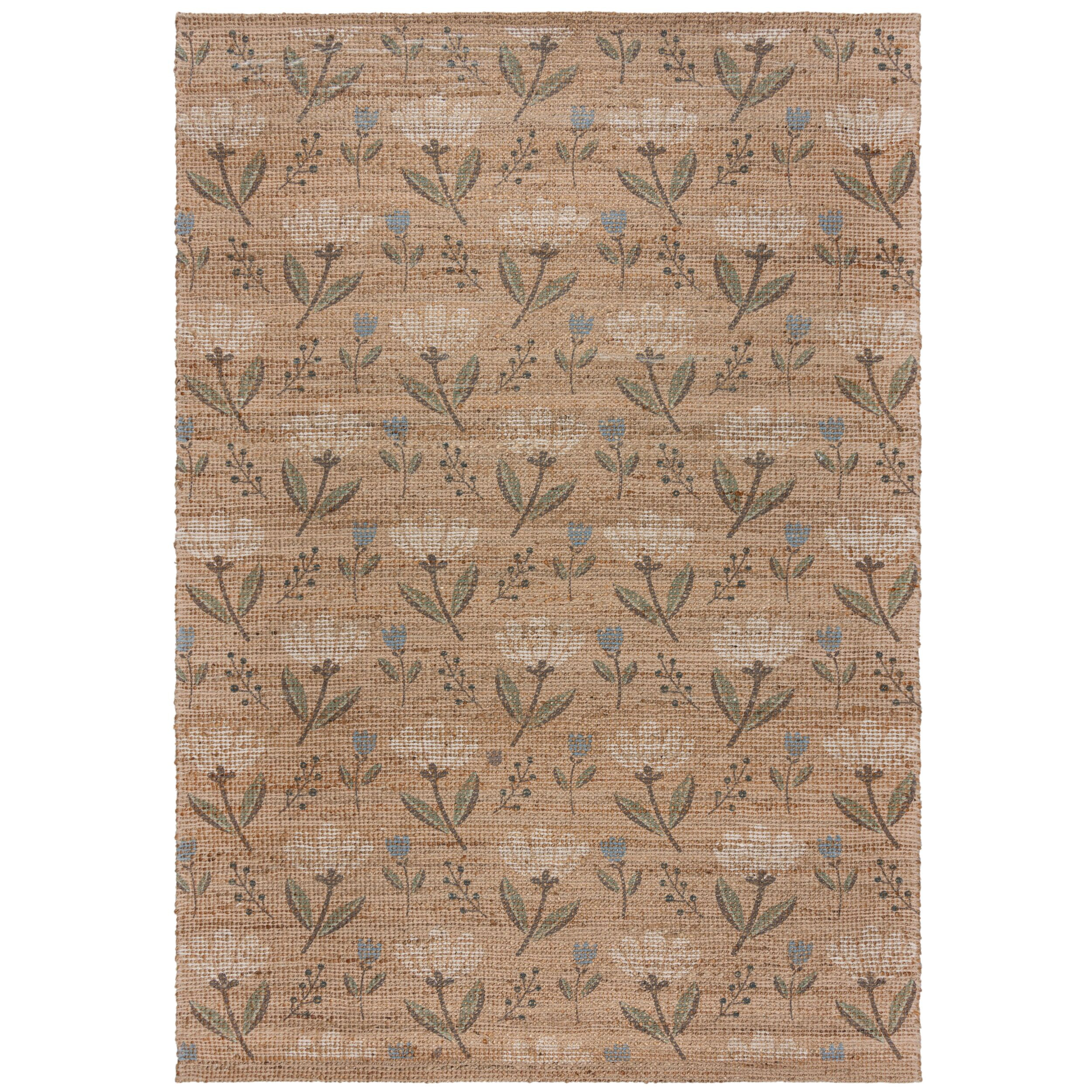 Flair Rugs, Kusový koberec Nadya Arriana Floral Natural, 160x230, béžová, obývacia izba