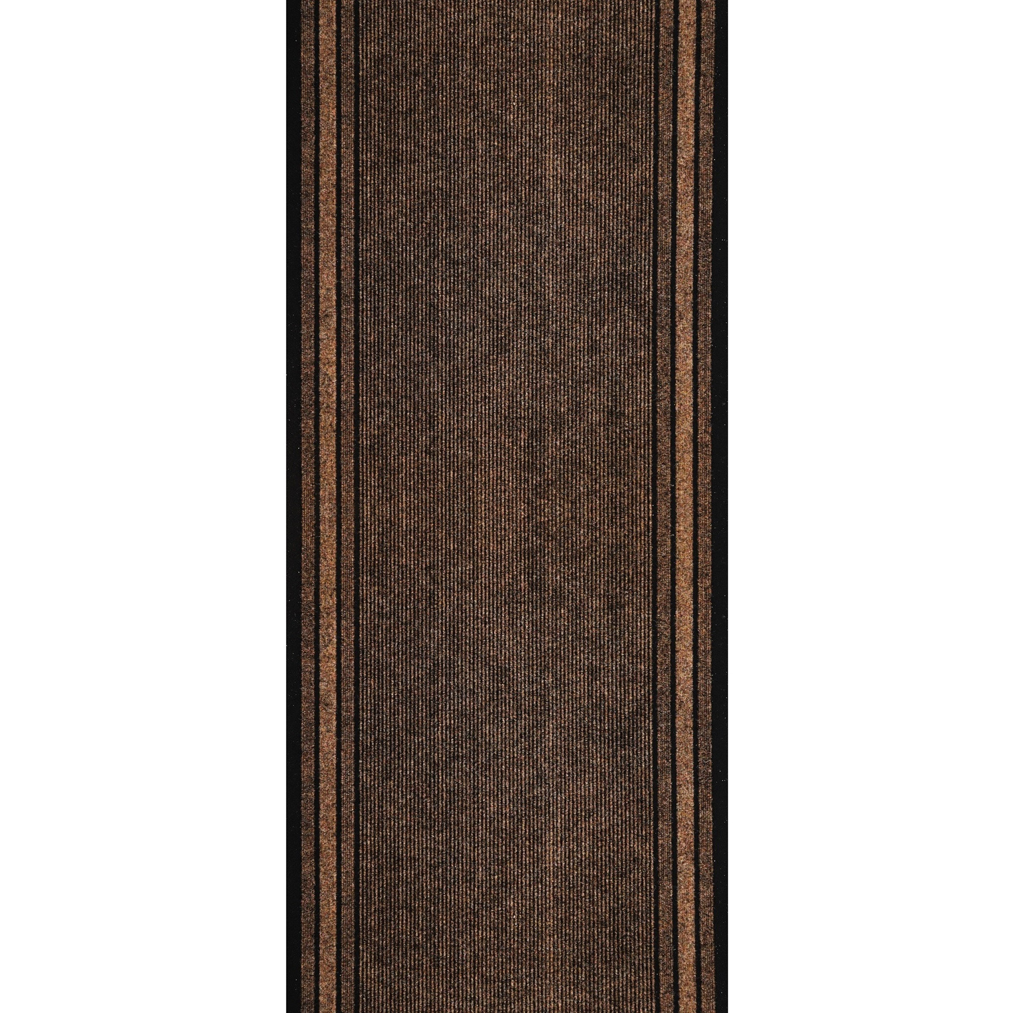 Spoltex, Protišmykový behúň na mieru Rekord 811 hnedá, šíre 120 cm, hnedá, chodba / predsieň