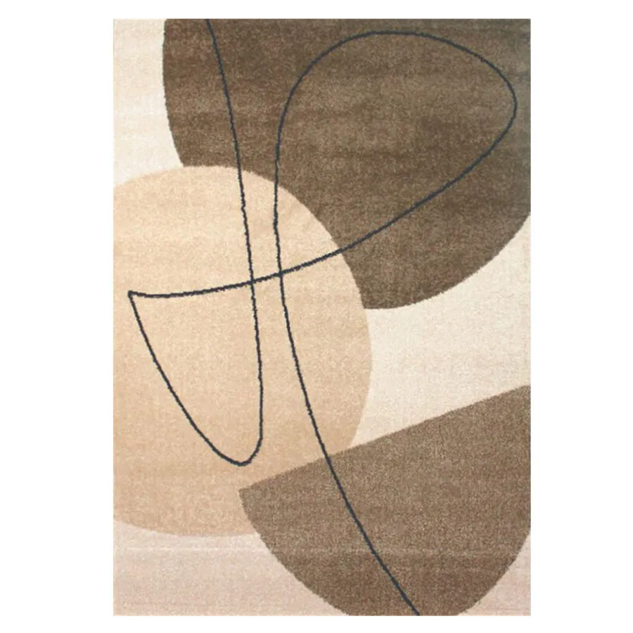 Spoltex, Kusový koberec Achat 550 Dark beige, 120x170, hnedá, obývacia izba