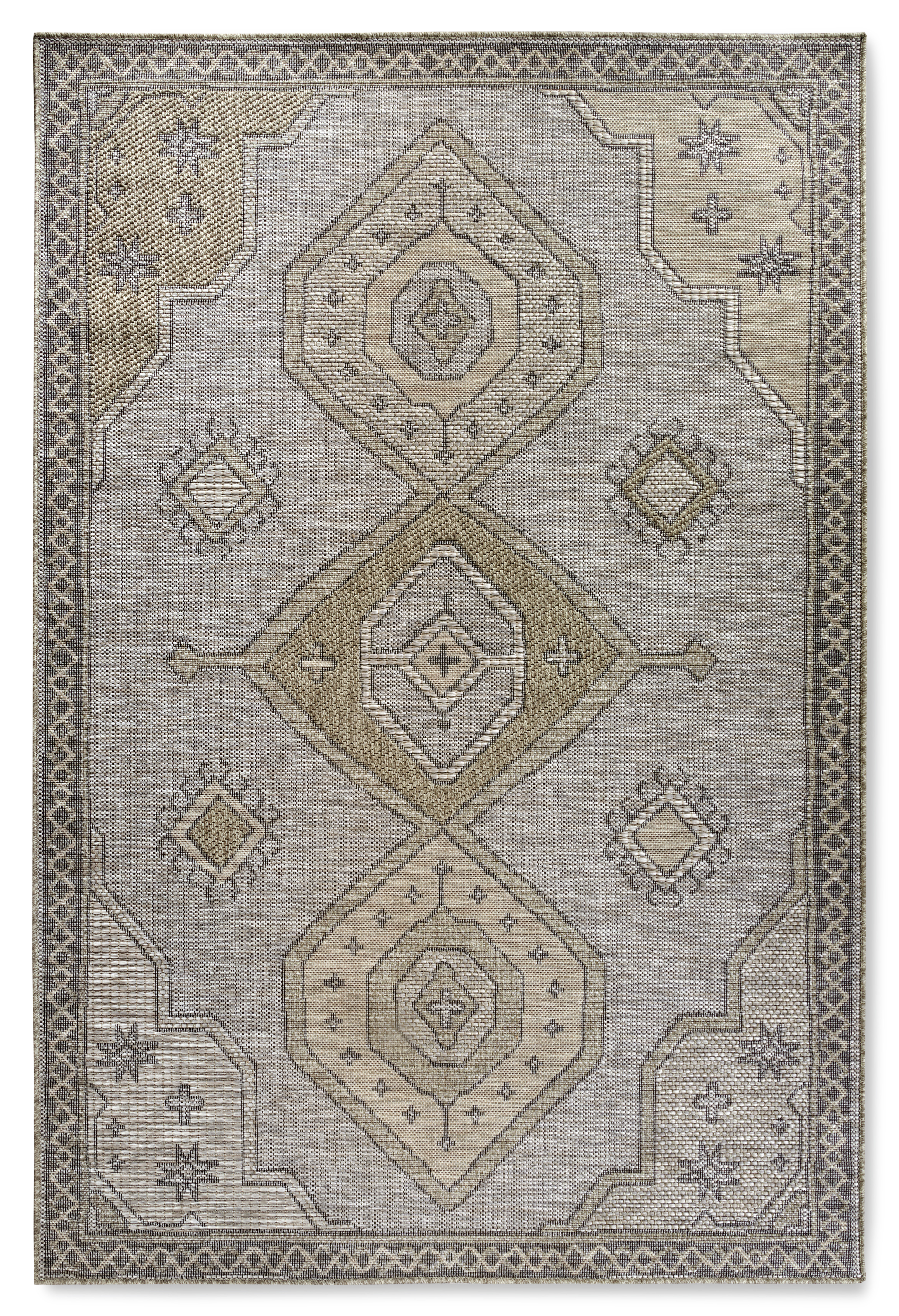 Villeroy & Boch, AKCIA: 115x170 cm Kusový koberec Villeroy & Boch 106079 Brown – na von aj na doma, hnedá, chodba / predsieň