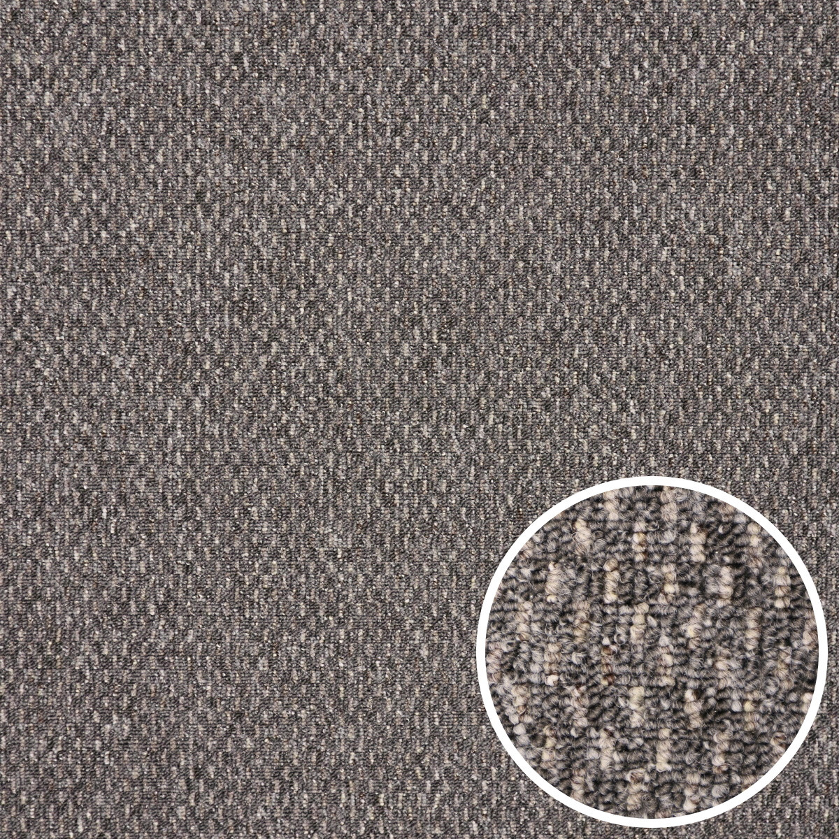 Timzo, Metrážny koberec Rubin 2124 grey, na mieru, šíře 4m, šedá, ab (mriežka), chodba / predsieň