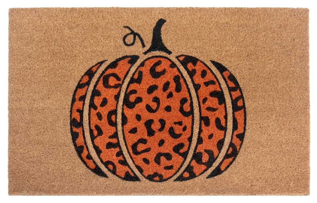 Hanse Home, DOPREDAJ: 45x70 cm Rohožka Halloween oranžová tykev 105706 - na ven i na doma, 45x70, oranžová, chodba / predsieň